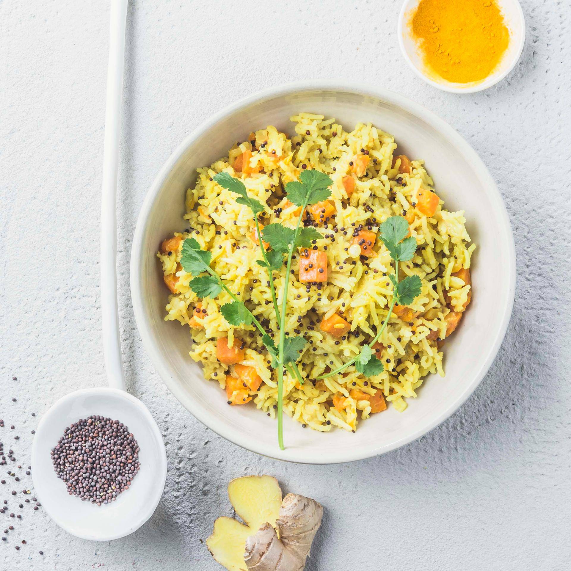 Indická rýže z kurkumy a červené čočky - recept Hrnce a pánve | Tefal
