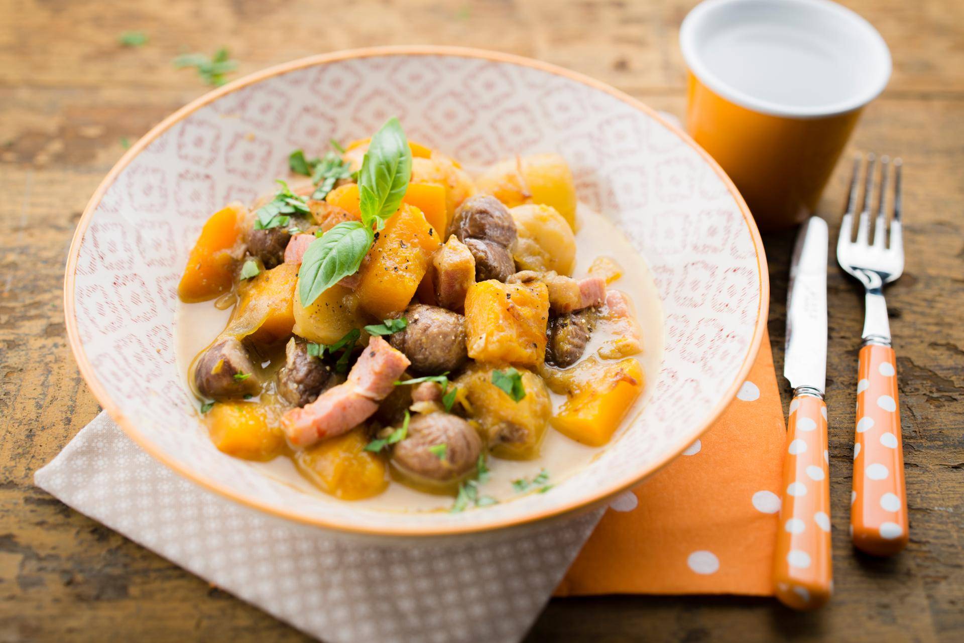 Dýňová směs s kaštany - recept Cookeo | Tefal