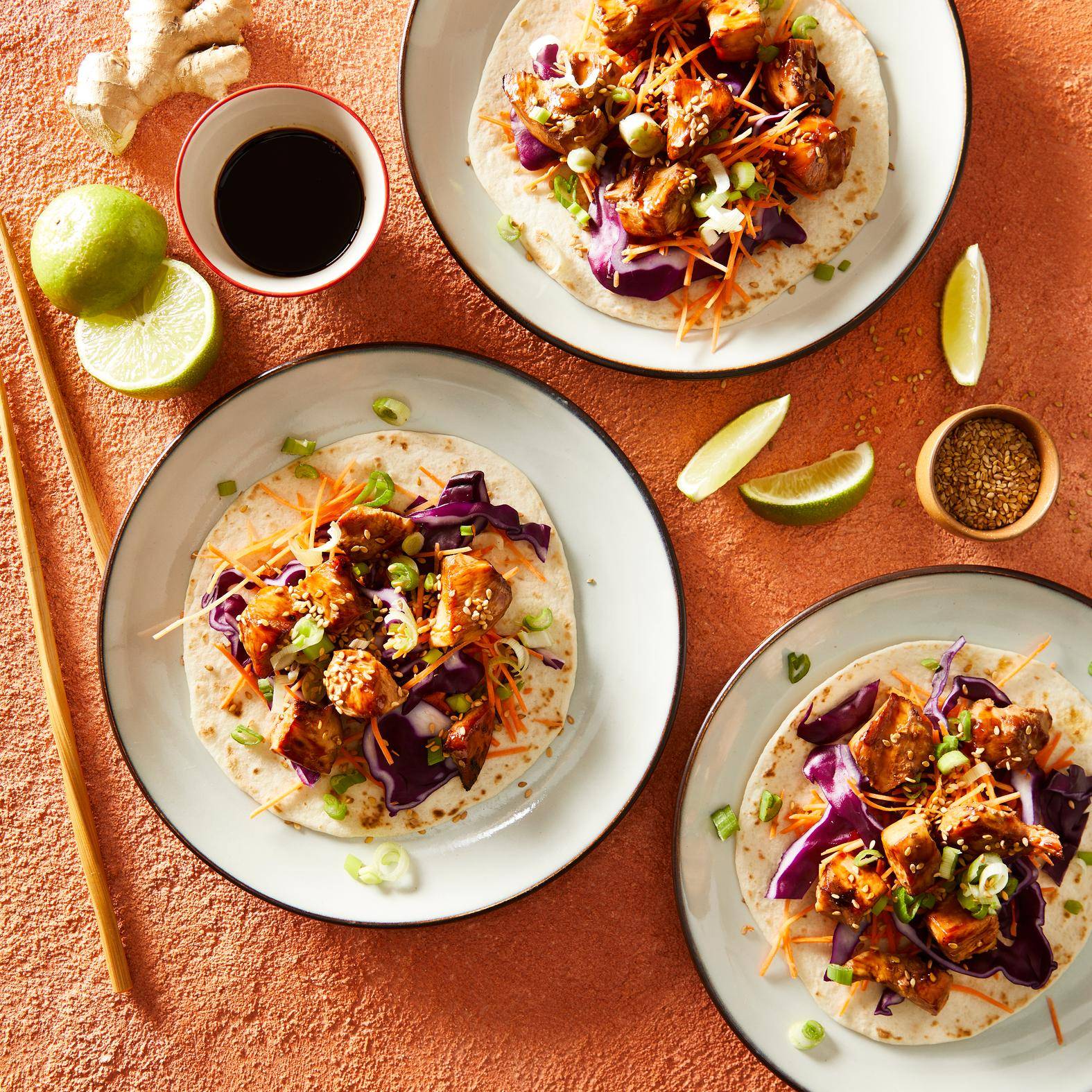 Tacos s kuřecím a teriyaki omáčkou - recept EASY FRY GRILL & STEAM 3 in 1 | Tefal
