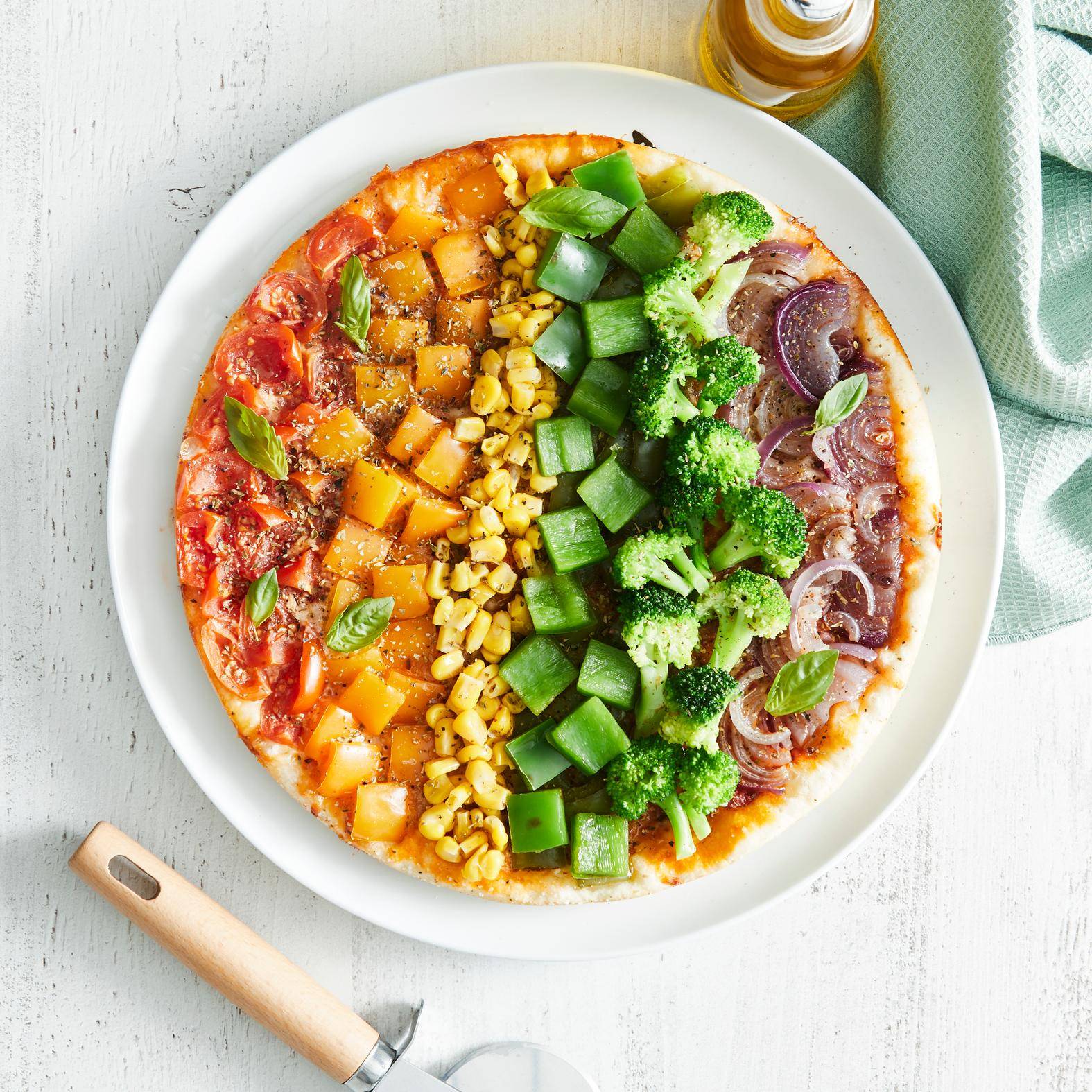 Duhová pizza - recept Easy Fry XL Surface | Tefal