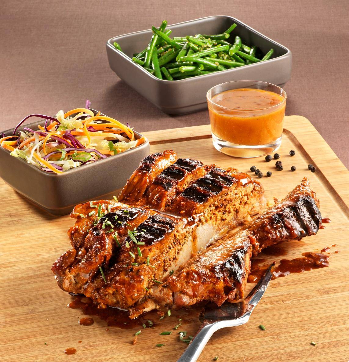 Falešná žebírka bez kosti se sladkou grilovací omáčkou - recept OptiGrill + | Tefal