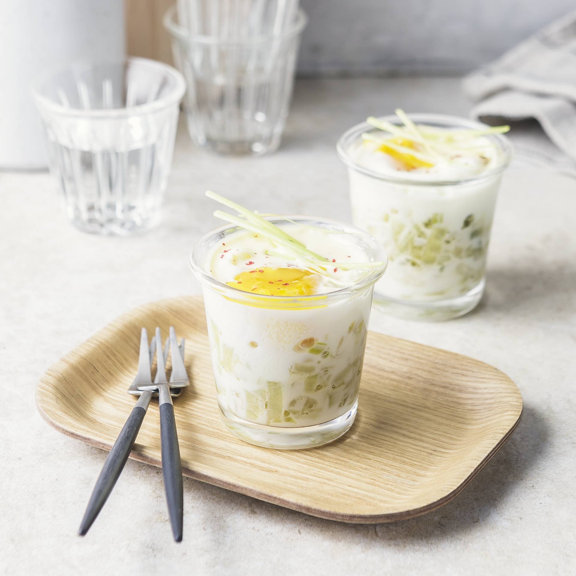 Zapečená vejce s pórkem - recept Cookeo | Tefal