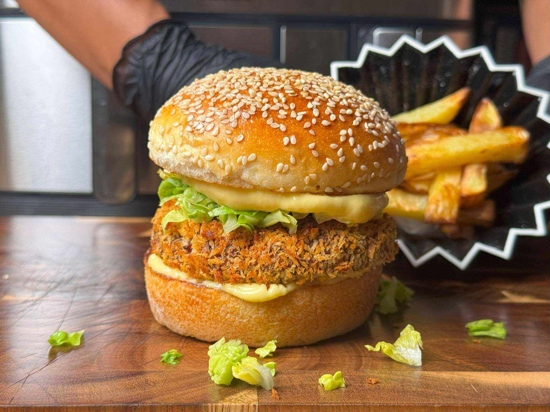 Chicken Burger Sandwich a lá McChicken - recept EASY FRY & GRILL 2 in 1 MECHANICAL | Tefal