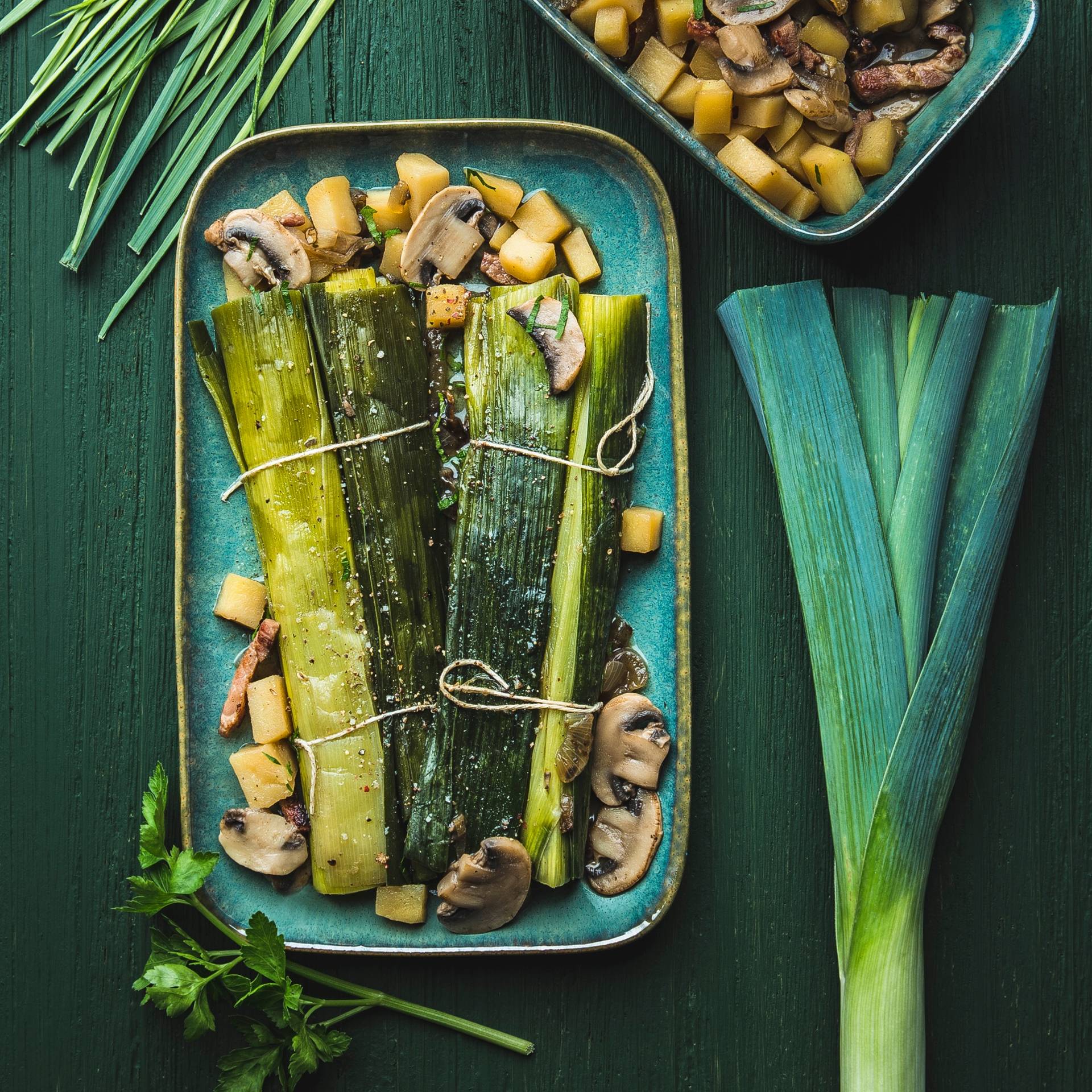 Pečené pórky s cibulí a slaninou - recept Cookeo | Tefal