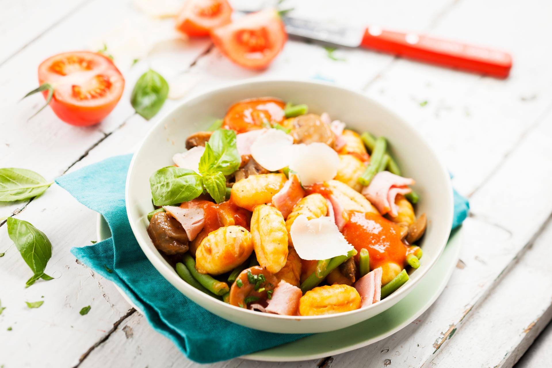 Gnocchi se šunkou a houbami - recept Cookeo | Tefal