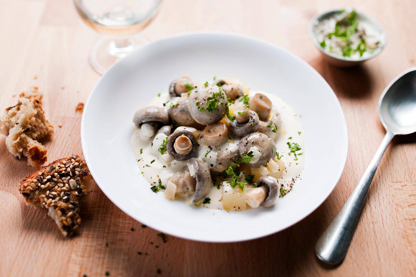 Houby se sýrem - recept Cookeo | Tefal
