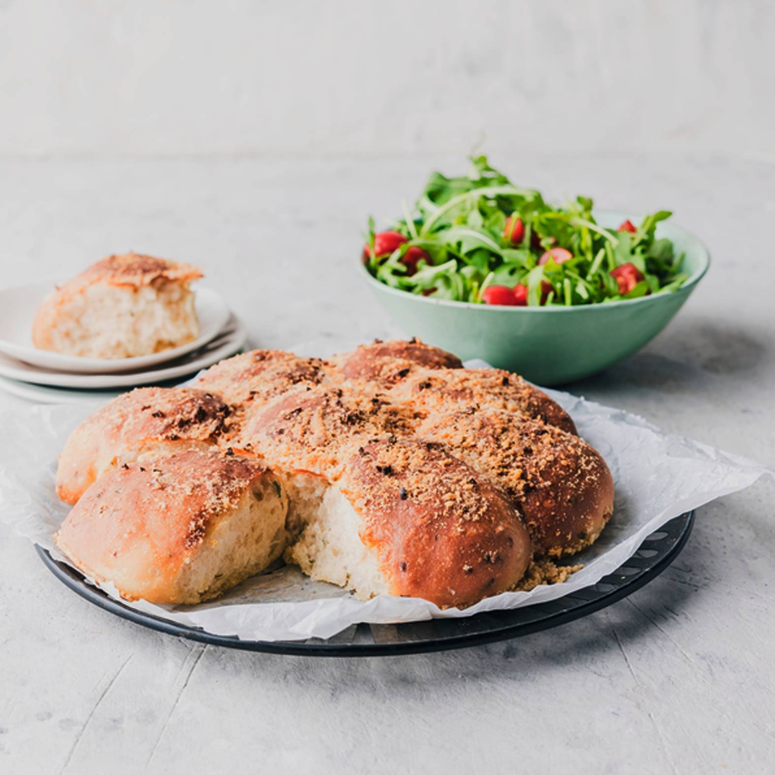 Česnekový chléb - recept Easy Fry Mega | Tefal