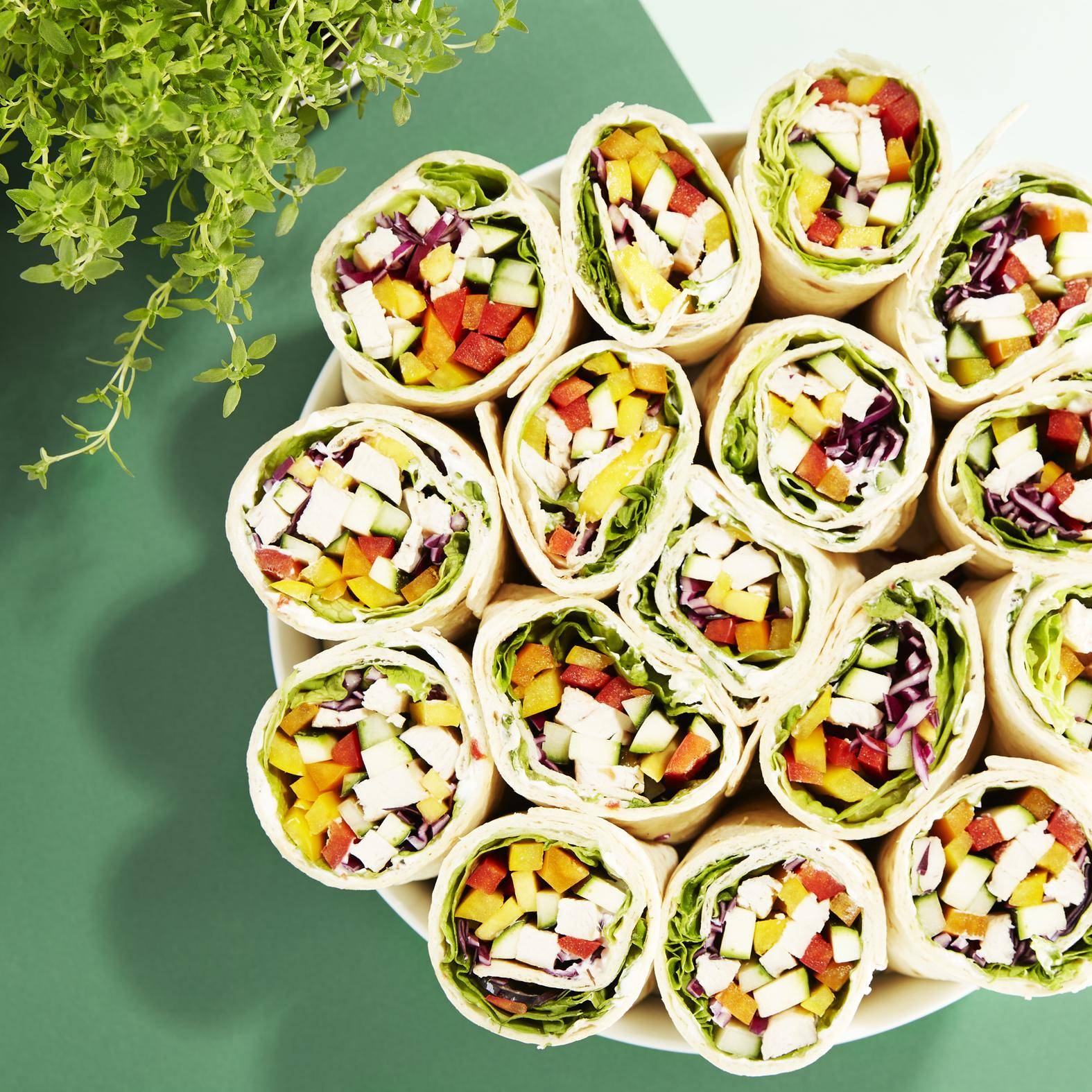 Pestré závitky s grilovaným kuřetem - recept OptiGrill 2in1 | Tefal