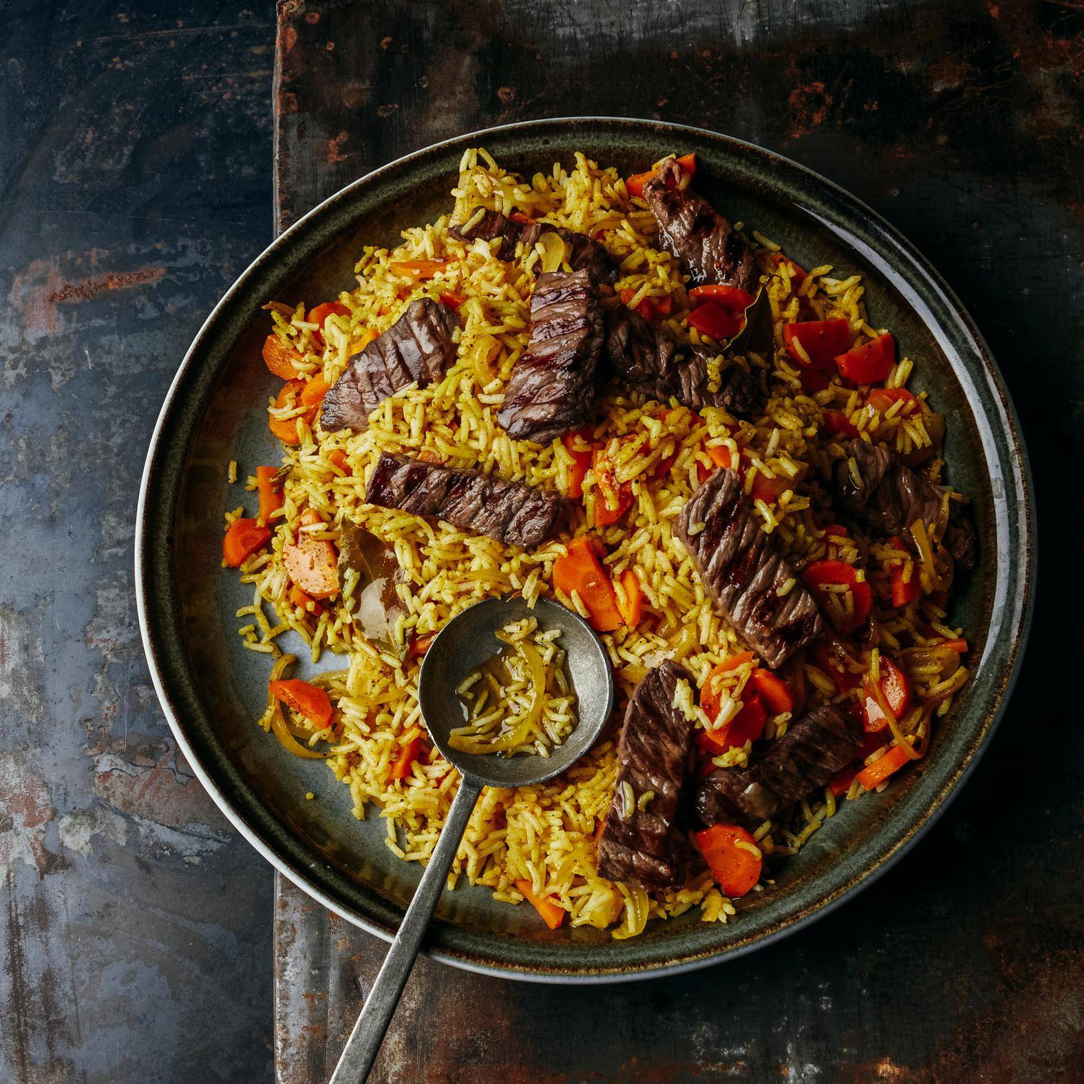 Pilaf s grilovaným masem - recept OptiGrill 4in1 | Tefal