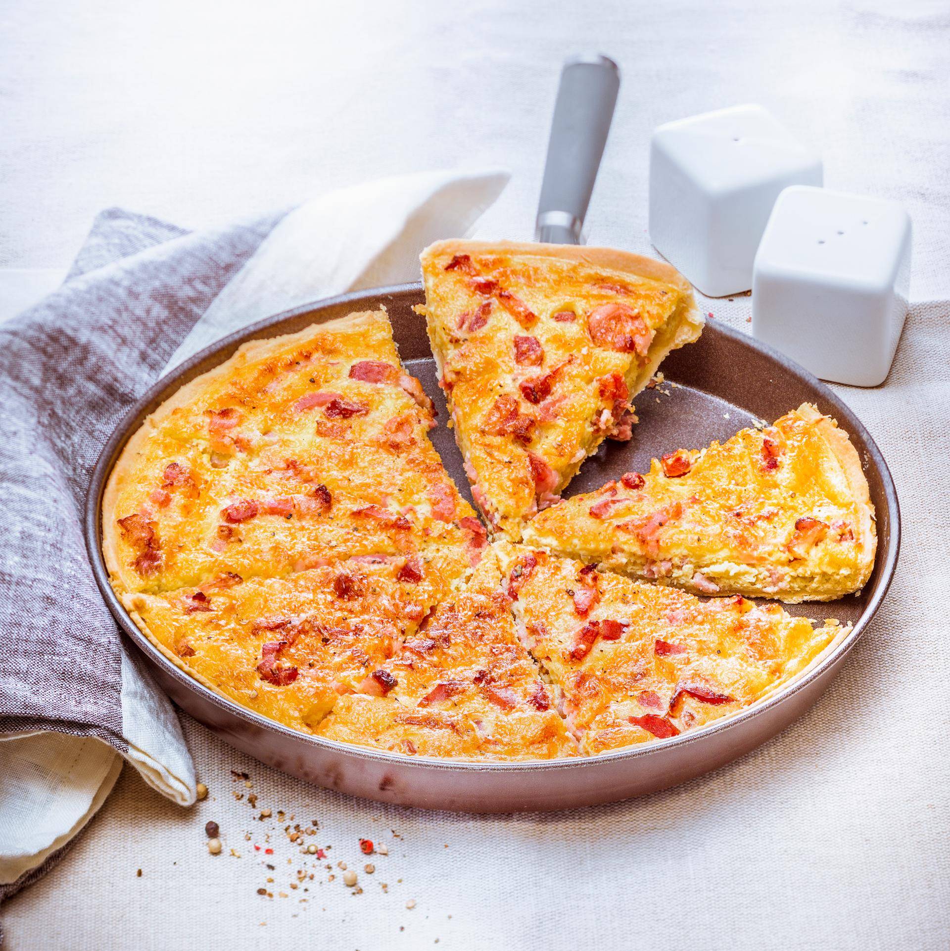 Quiche Lorraine - recept Easy Fry XL Surface | Tefal