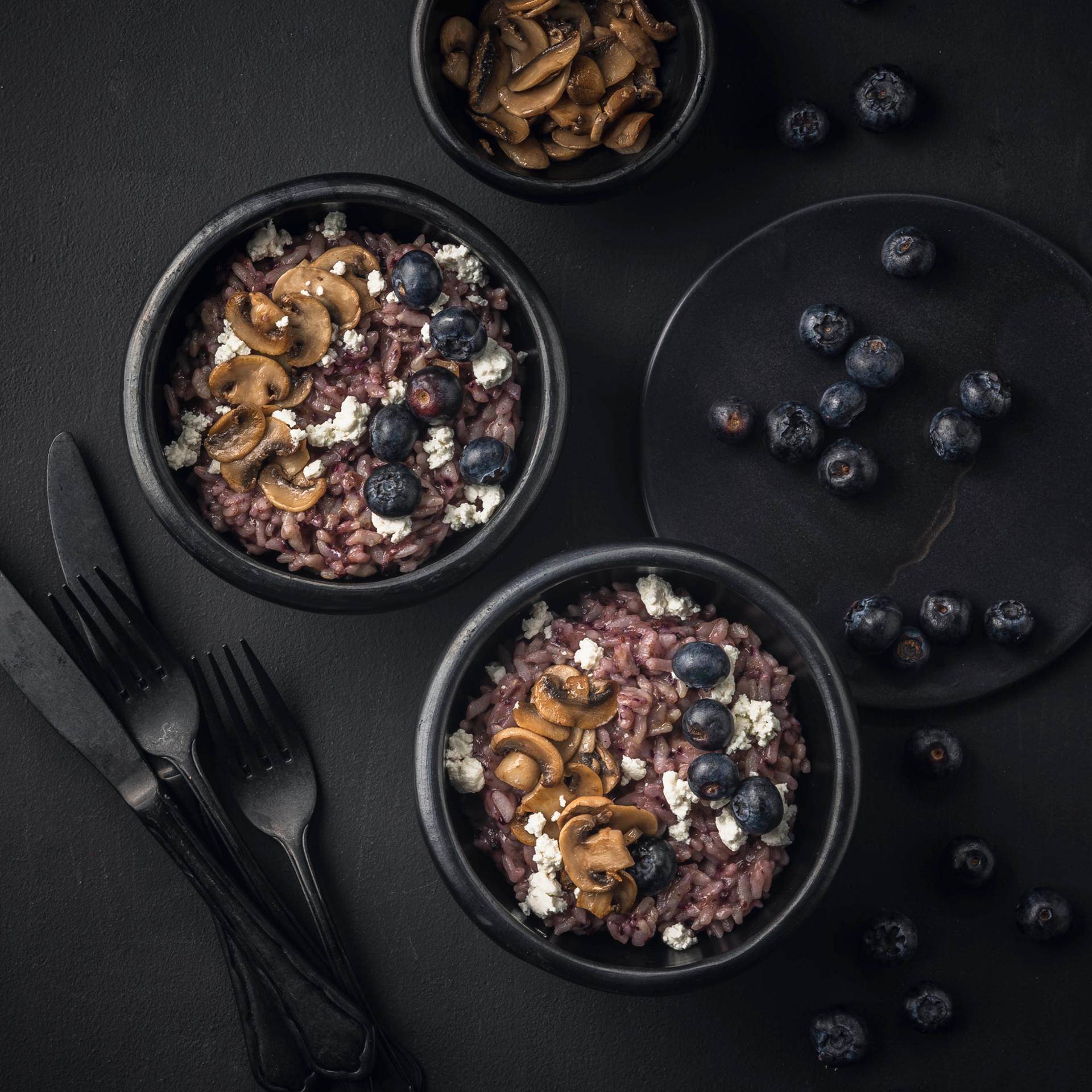 Rizoto s borůvkami a kozím sýrem - recept Cookeo | Tefal