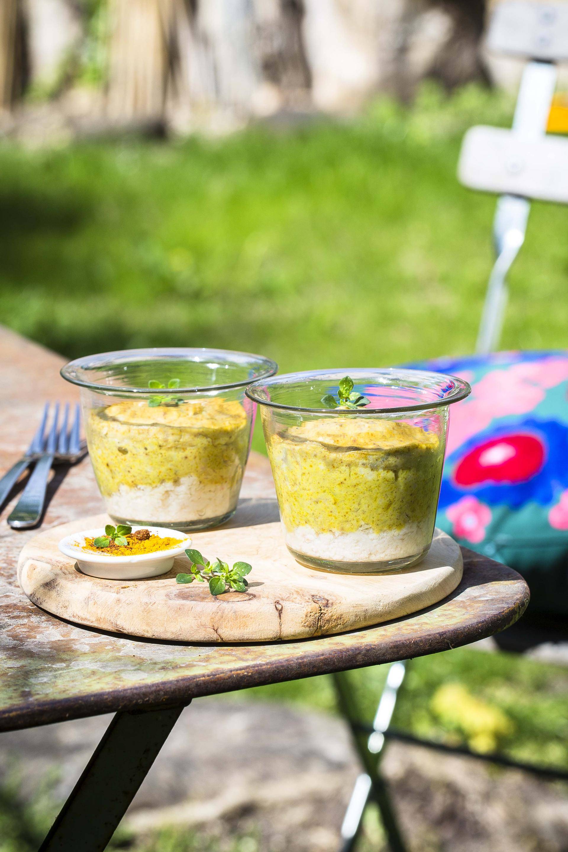 Sklenice s krabím masem a lilkem - recept Cookeo | Tefal