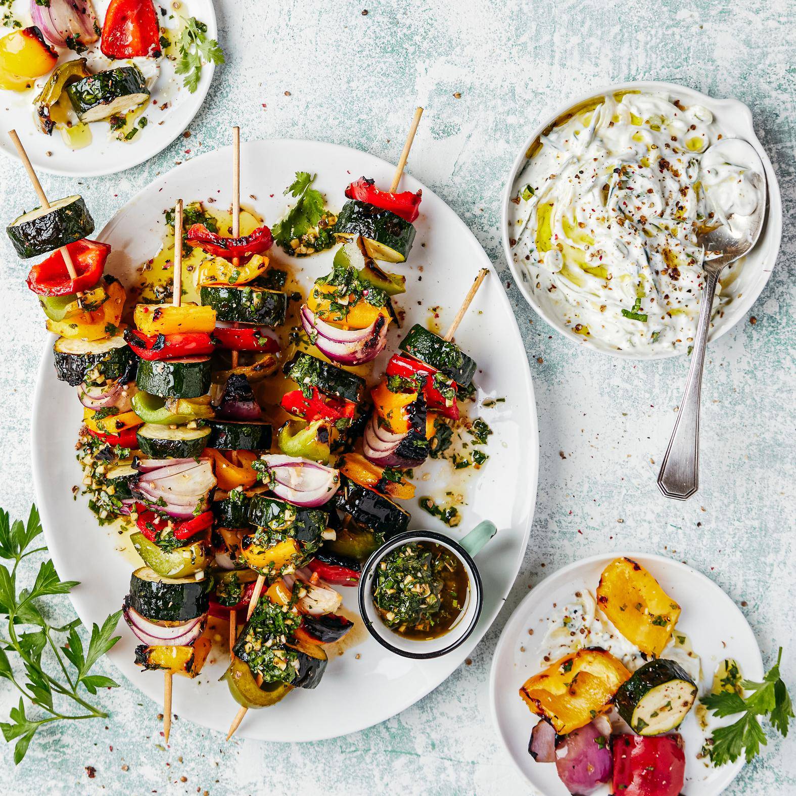 Grilované špízy se zeleninou - recept OptiGrill 2in1 | Tefal