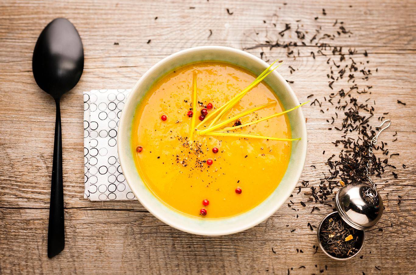 Dýňová polévka s čajem - recept Cookeo | Tefal