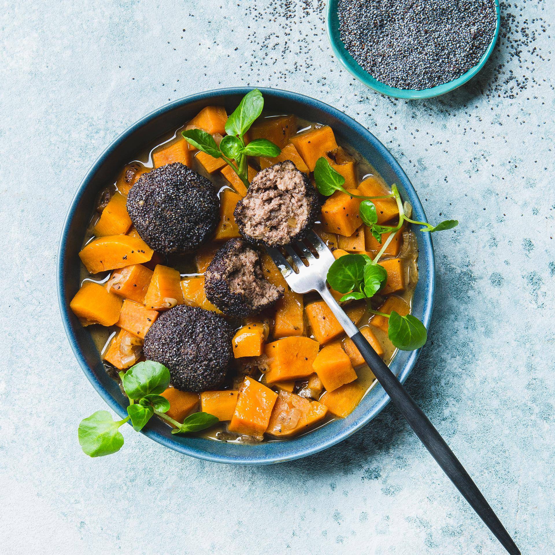 Hovězí masové koule s mákem - recept Cookeo | Tefal