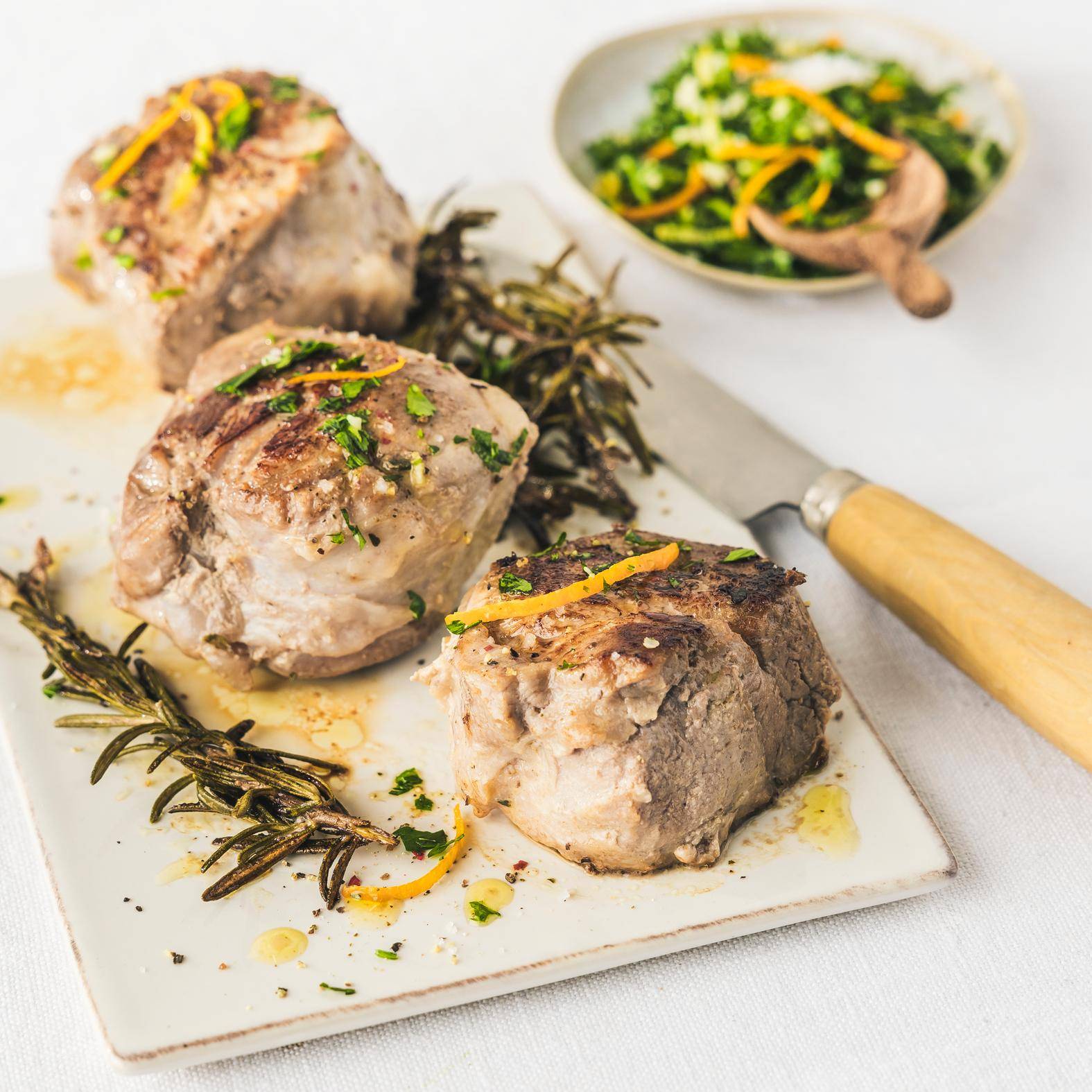 Vepřová panenka připravovaná sous-vide s gremolatou - recept undefined | Tefal