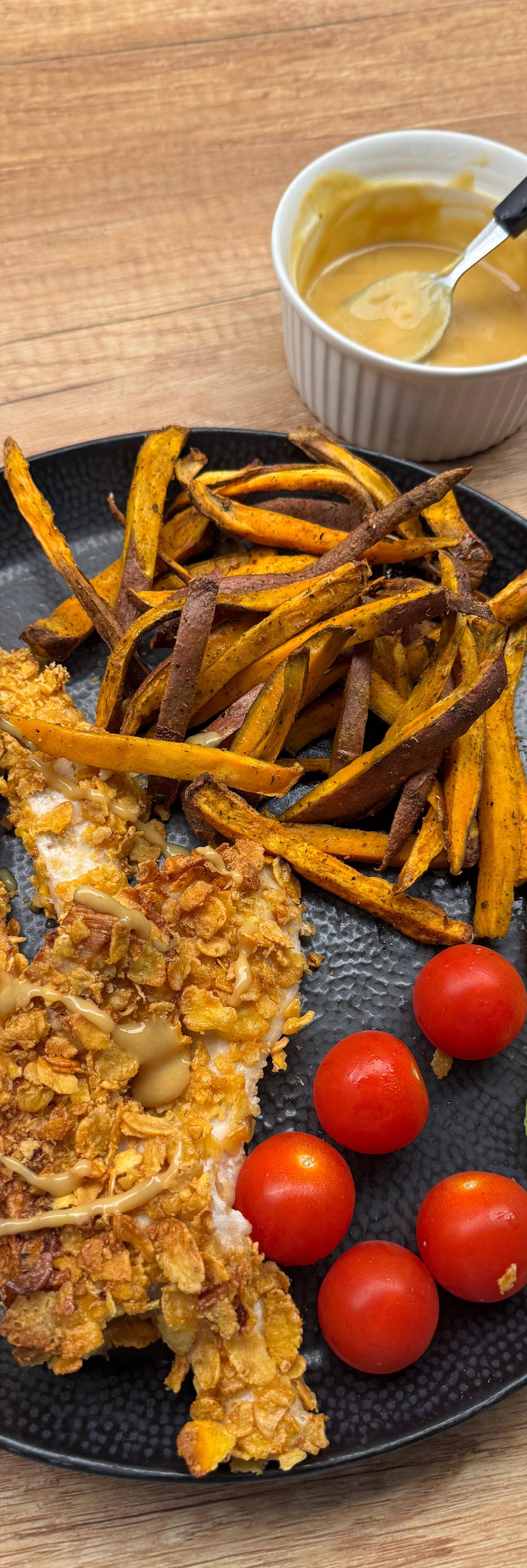 Kuřecí stripsy s hranolkama - recept Dual EasyFry | Tefal