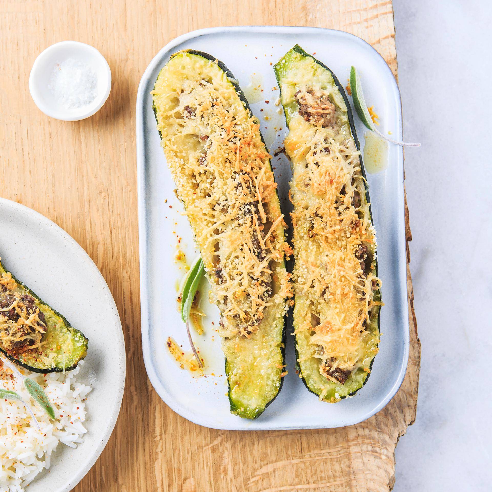 Vegetariánské plněné cukety - recept Easy Fry Compact | Tefal