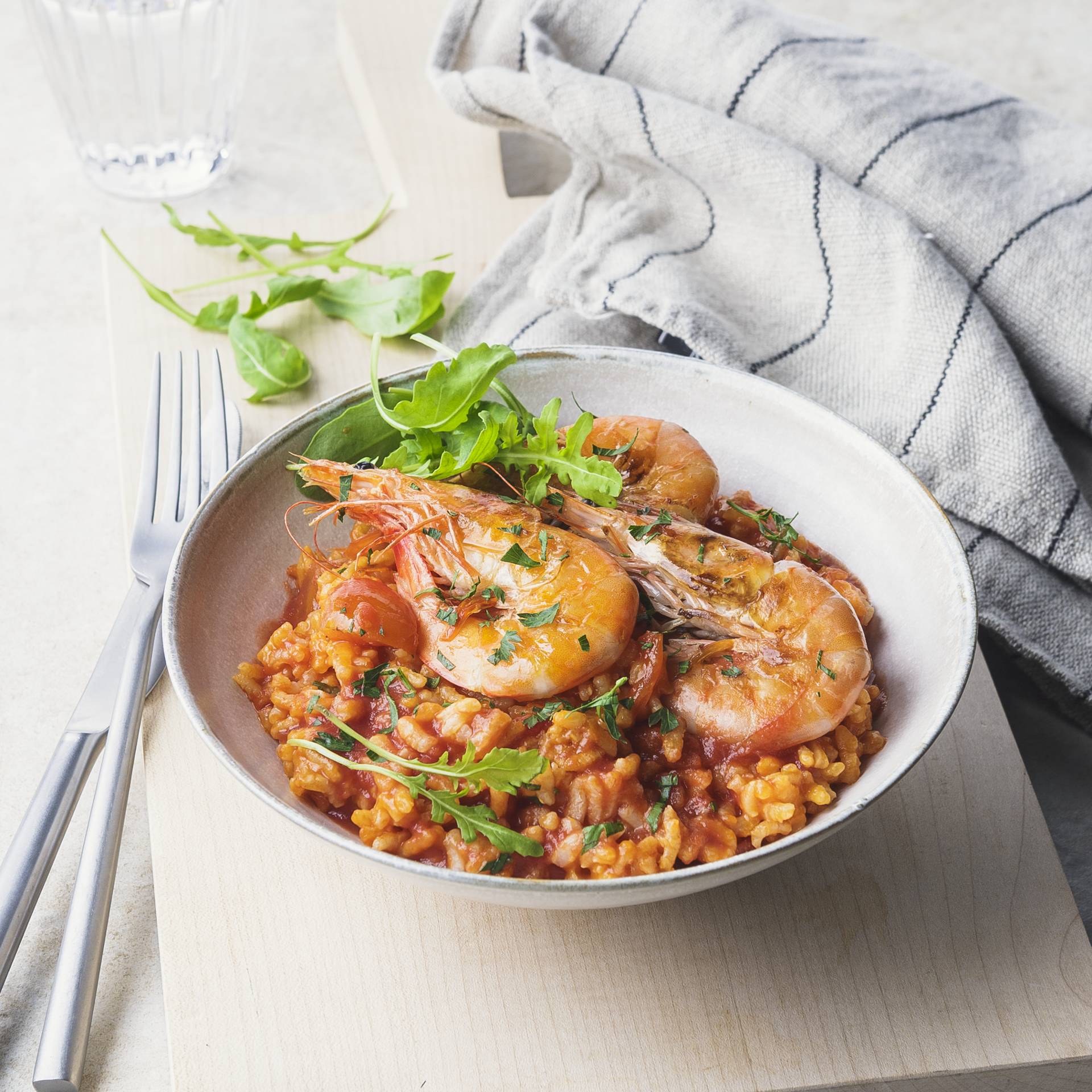 Rýže s rajčaty a krevetami - recept Cookeo | Tefal