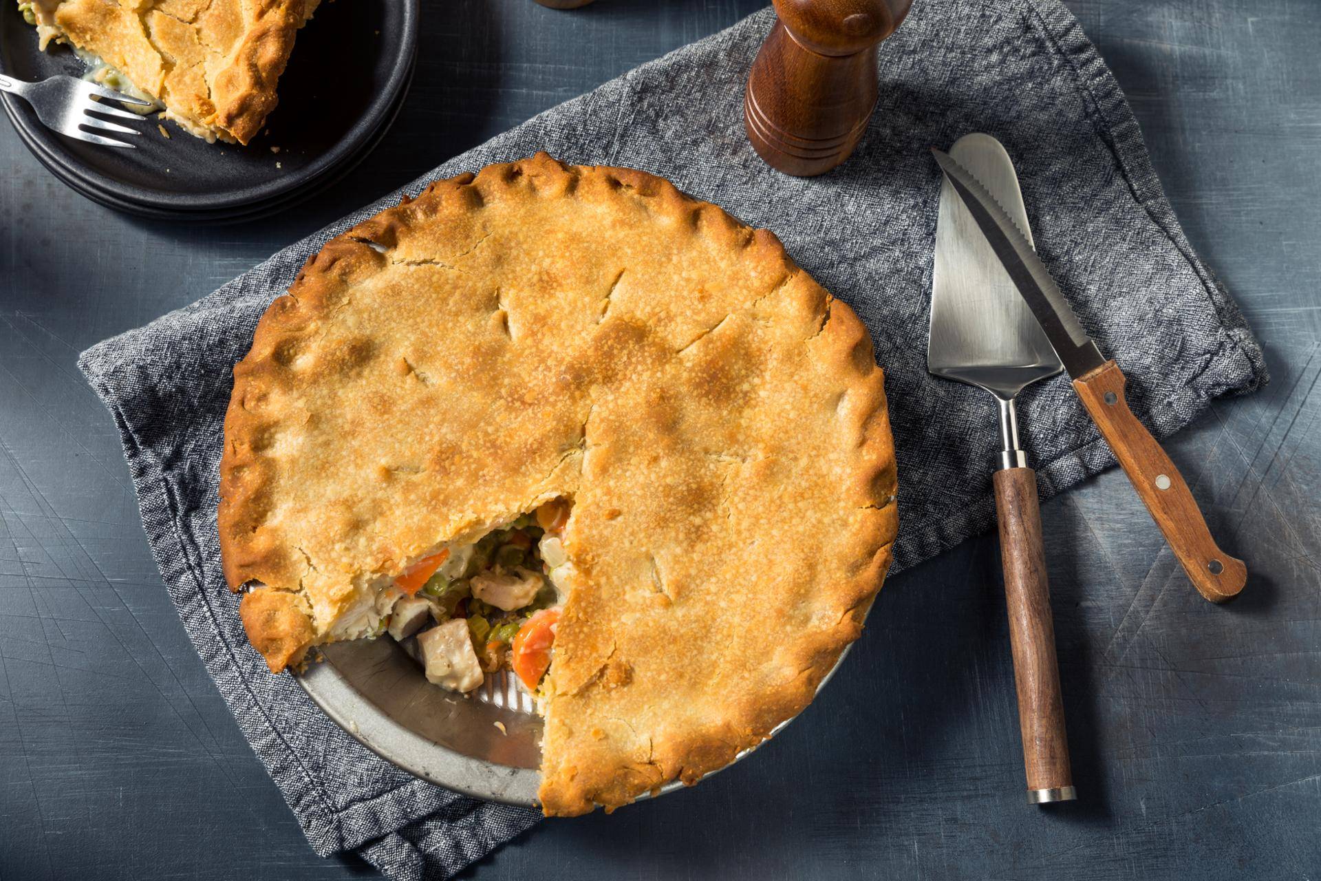 Slaný koláč s kuřecím masem - recept undefined | Tefal
