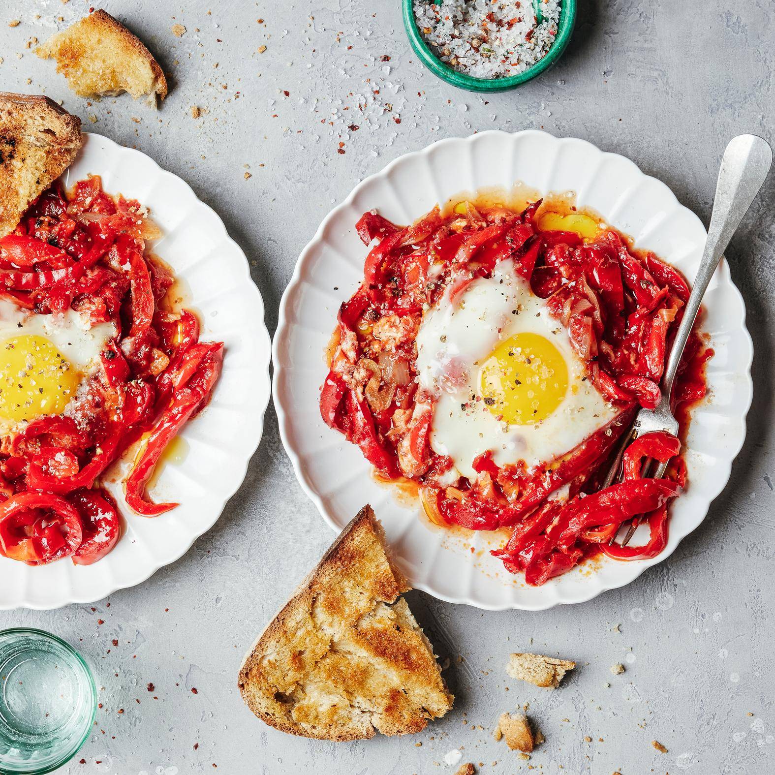 Shakshuka s vejci a paprikami - recept OptiGrill 2in1 | Tefal