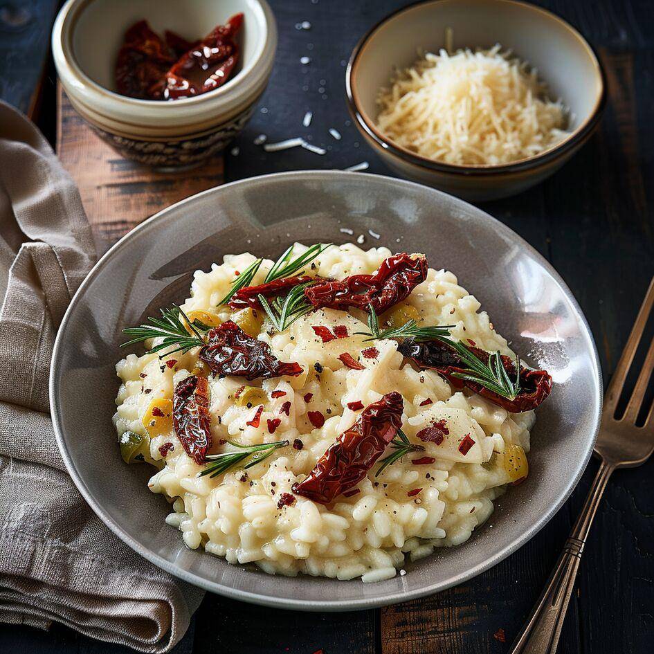 Rizoto se sušenými rajčaty a parmezánem - recept Hrnce a pánve | Tefal