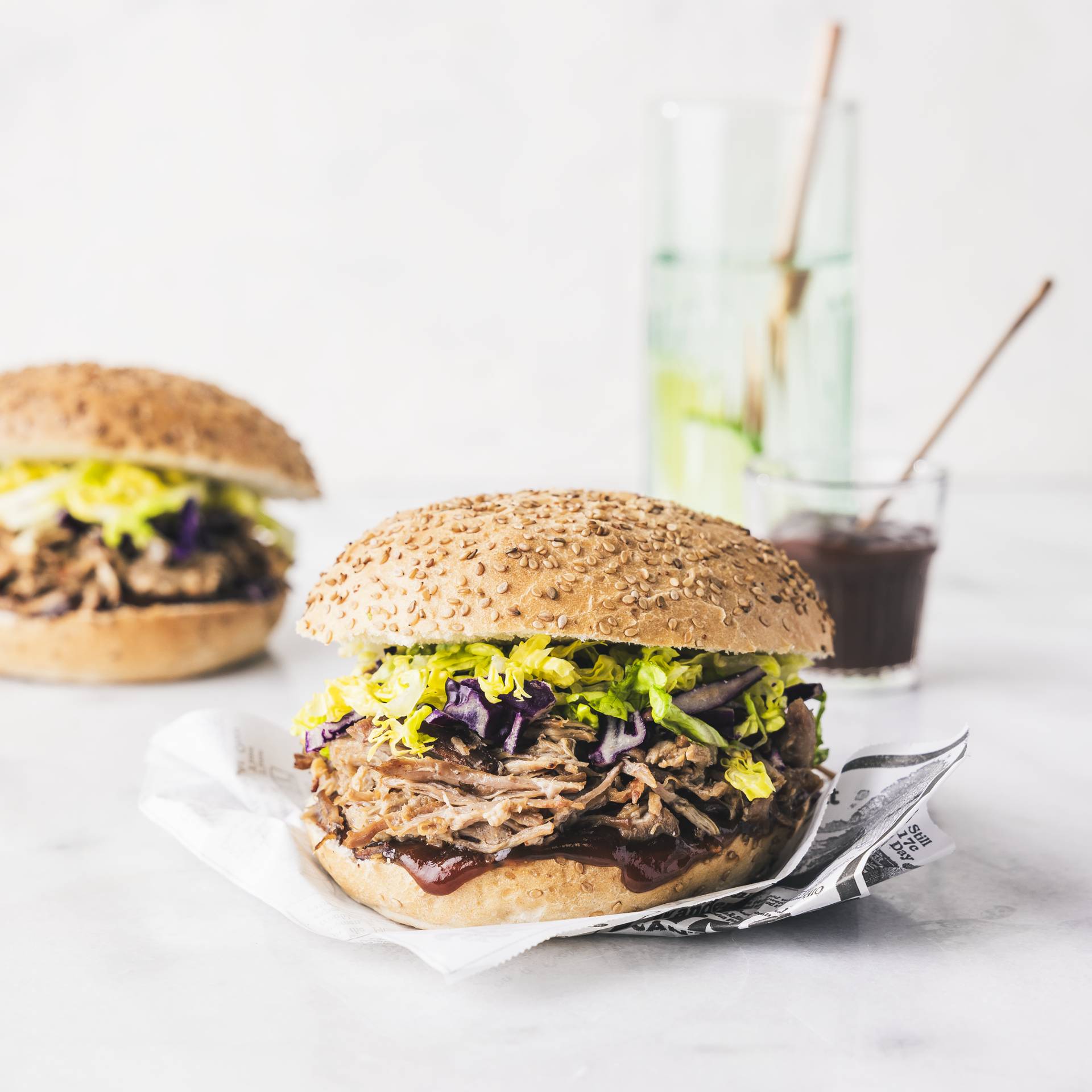 Burger s trhaným vepřovým - recept undefined | Tefal