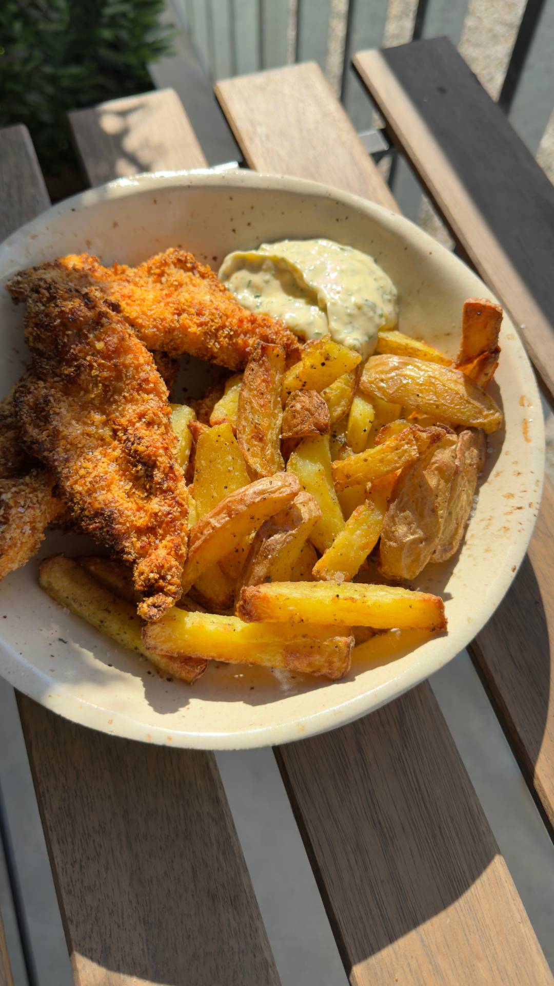 Kuřecí stripsy s hranolkama - recept Dual EasyFry | Tefal