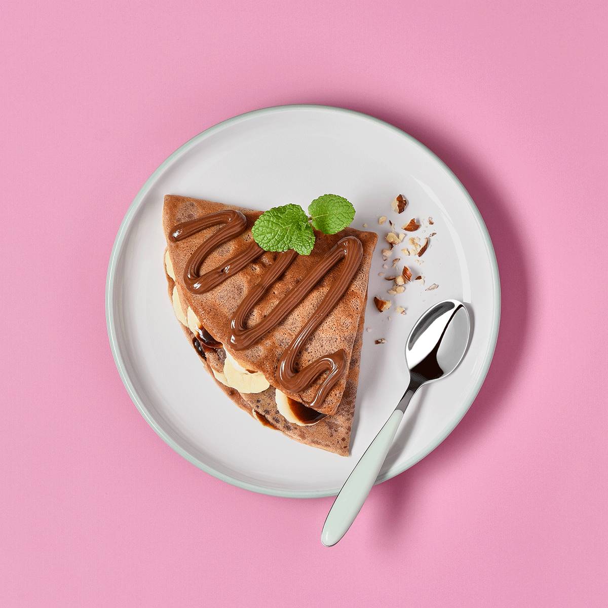 Čokoládovo-banánová palačinka - recept Hrnce a pánve | Tefal