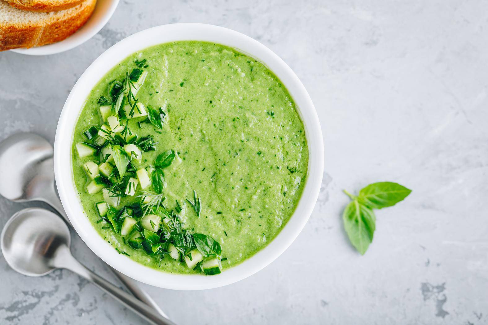 Gazpacho z čerstvých zelených jablek a bazalky - recept Blen Up | Tefal