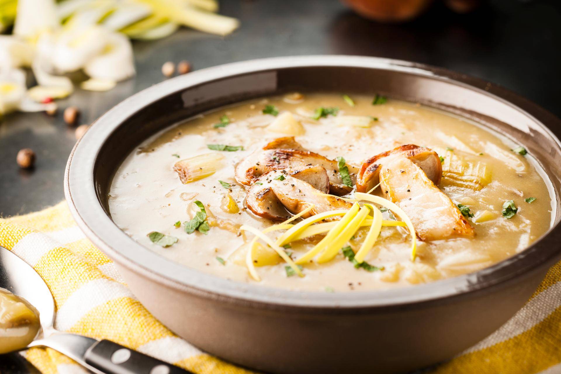 Pórkový krém s hříbky - recept Cookeo | Tefal