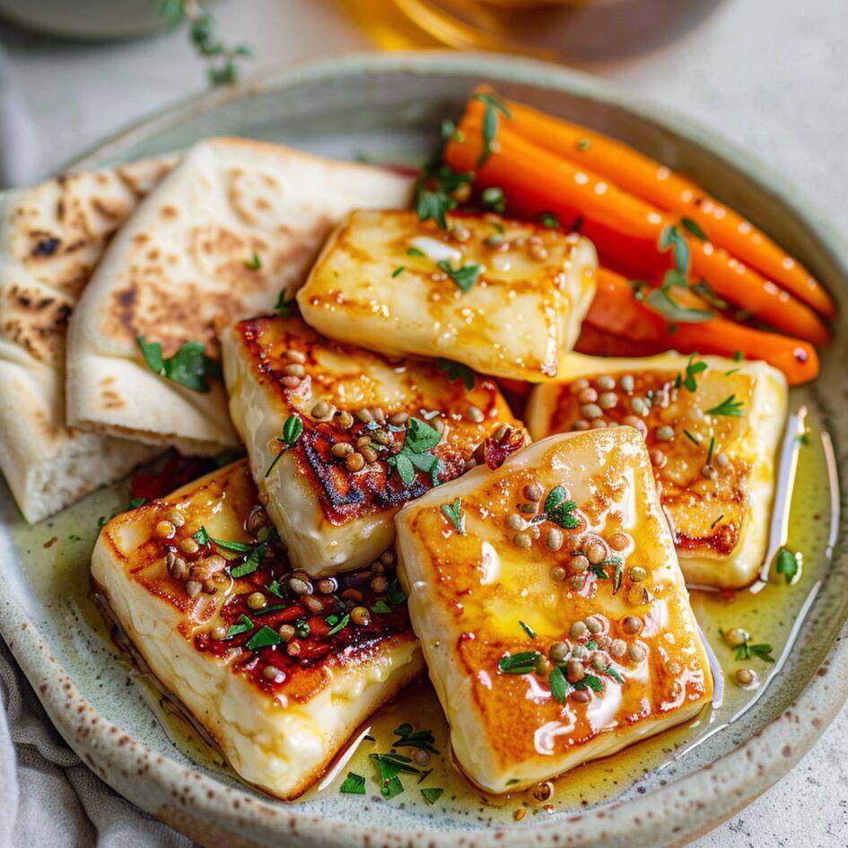 Halloumi pečené na medu - recept Easy Fry Max | Tefal