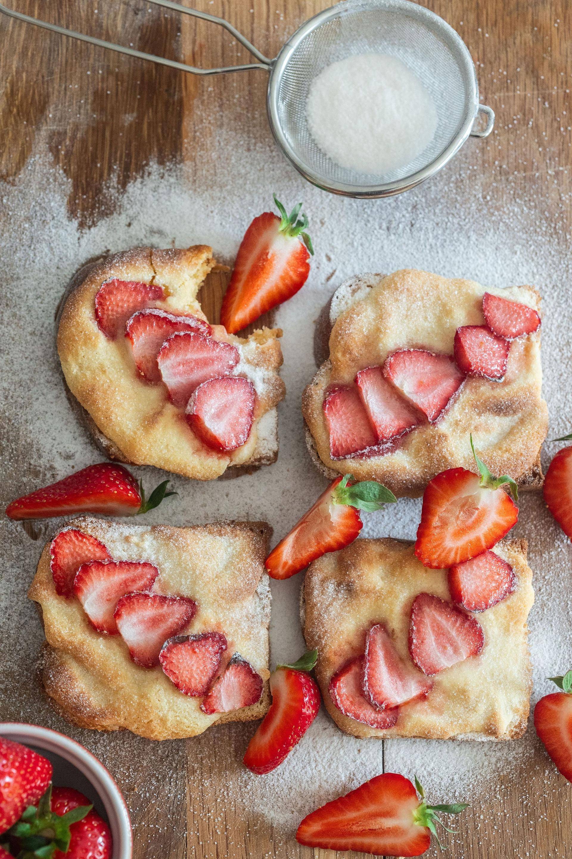 Jahodová brioška z Bostocku - recept Easy fry Silence XL / Essential XL | Tefal