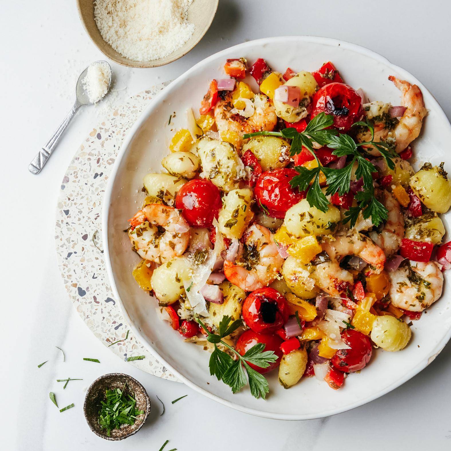 Smažené gnocchi a krevety - recept OptiGrill 4in1 | Tefal