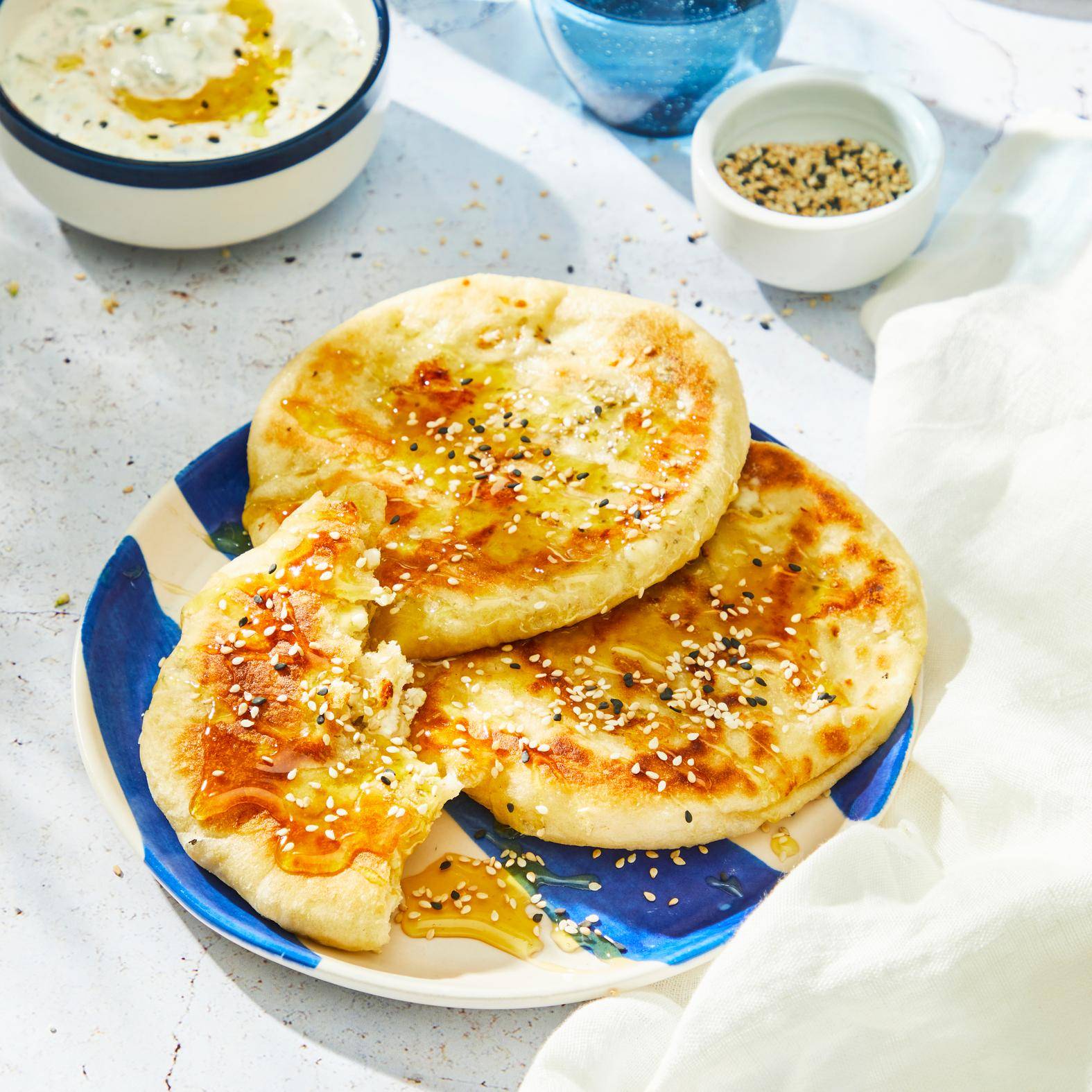 Feta chléb smažený v pánvi - recept OptiGrill 4in1 | Tefal