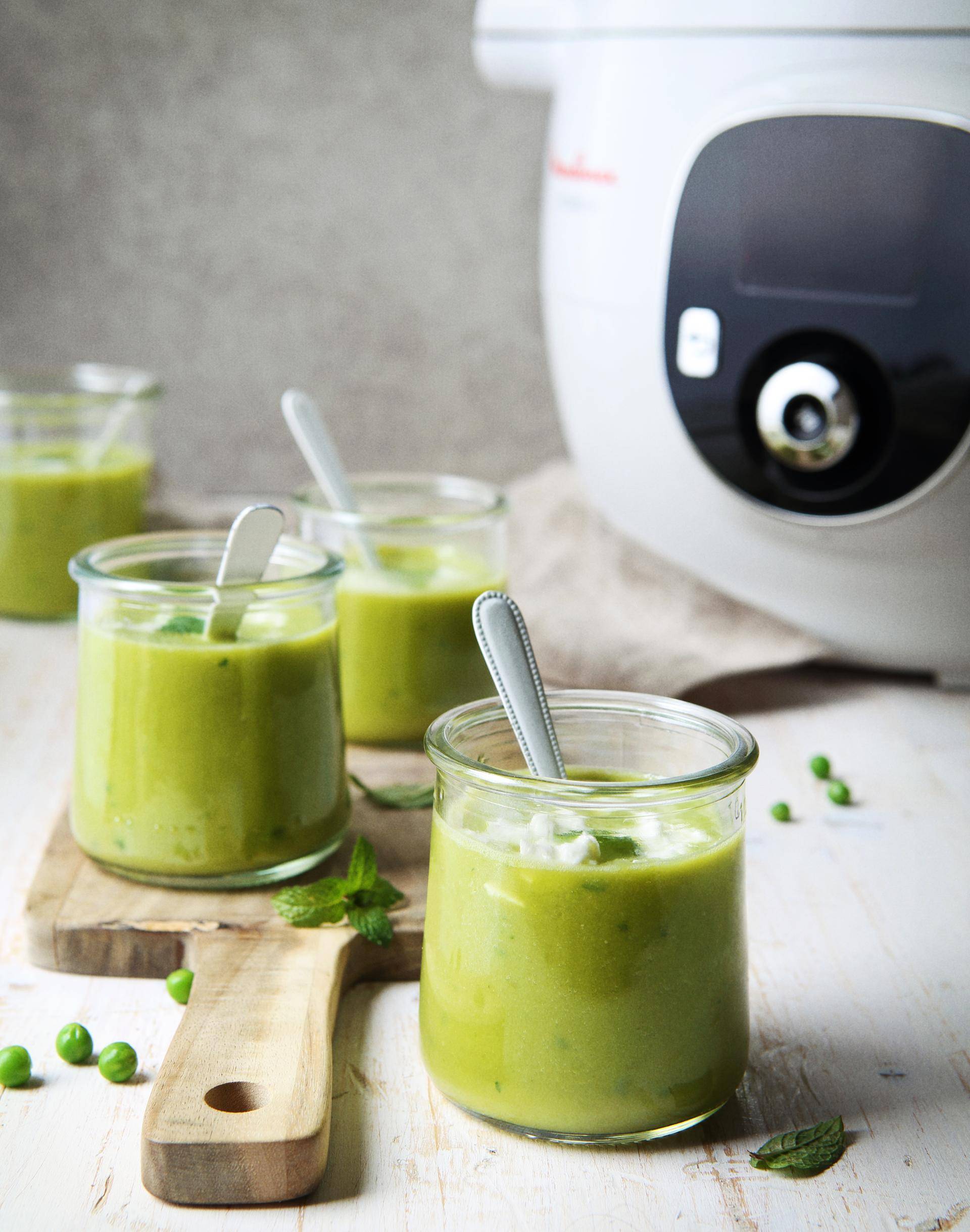 Hrášková polévka s kozím sýrem - recept Cookeo | Tefal