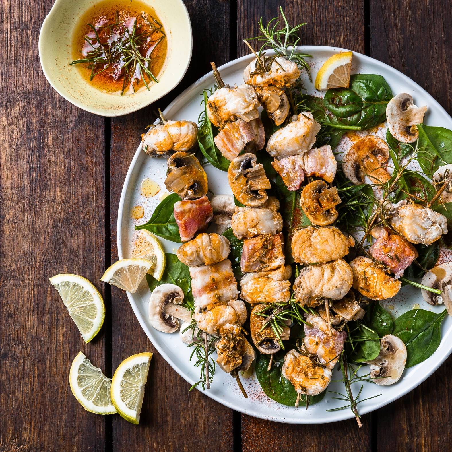 Kebab z mořského ďasa s rozmarýnem - recept EASY FRY GRILL & STEAM 3 in 1 | Tefal