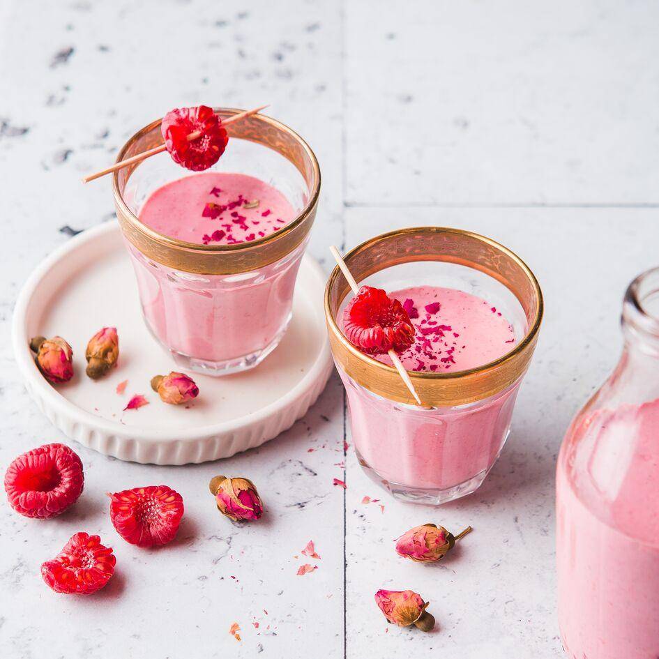 Lassi s malinami a růžovou vodou - recept Blen Up | Tefal