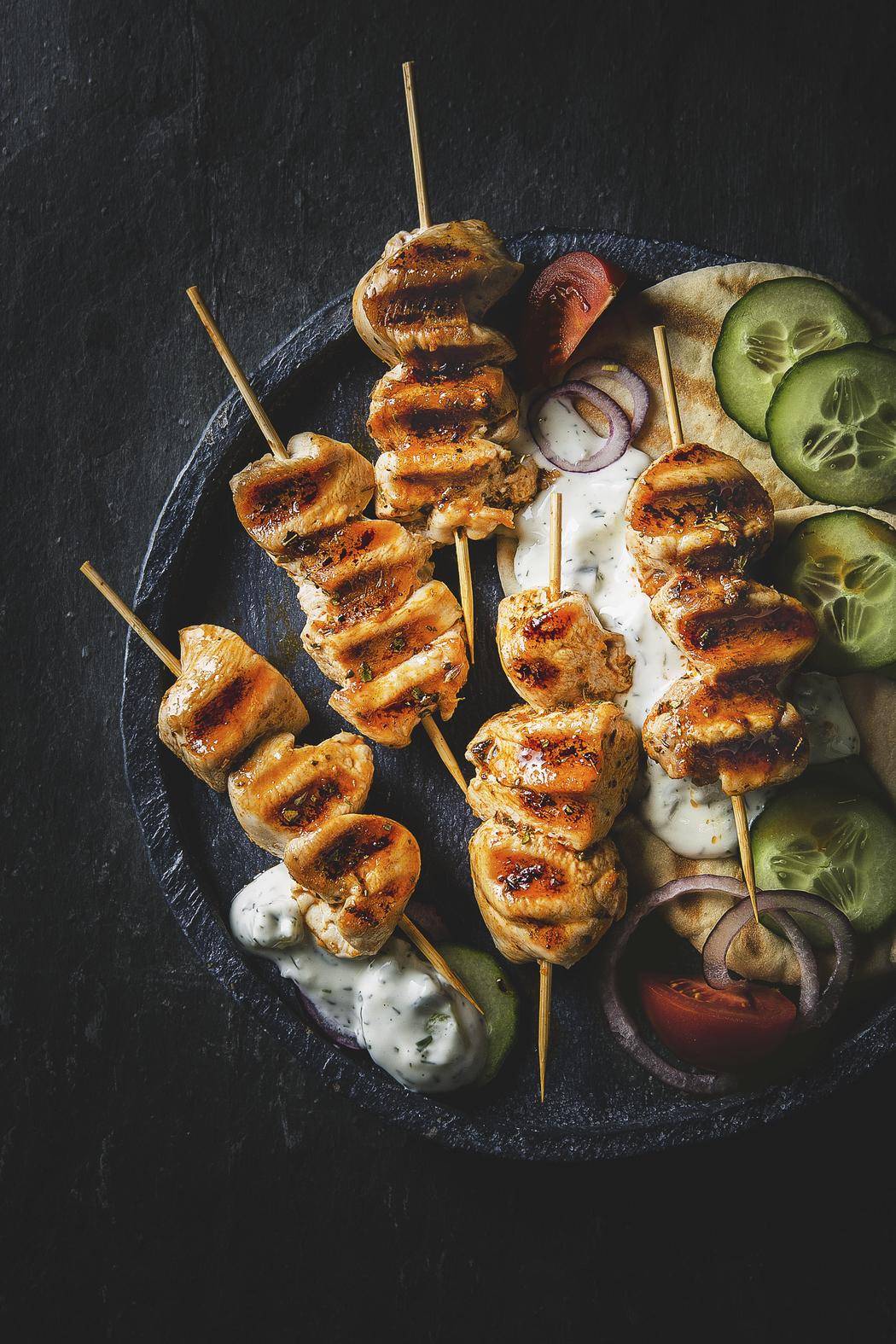 Kuřecí špízy na řecký způsob - recept undefined | Tefal