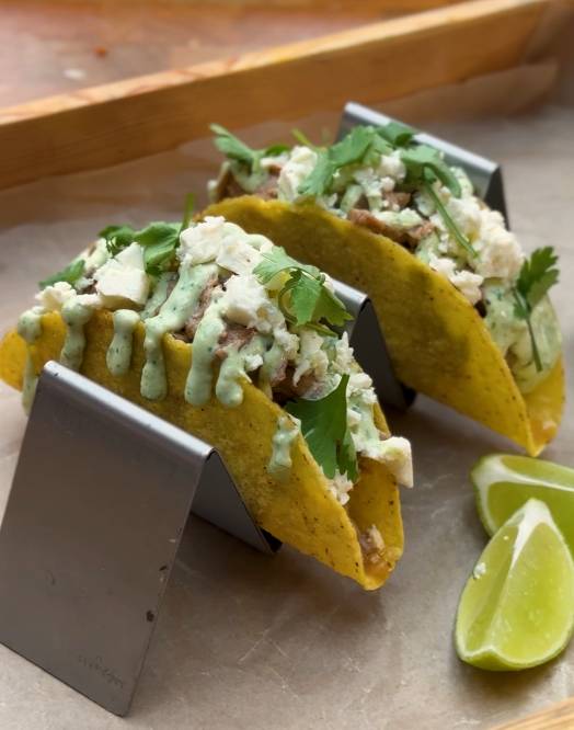 Trhaná líčka v tacos - recept Cookeo | Tefal