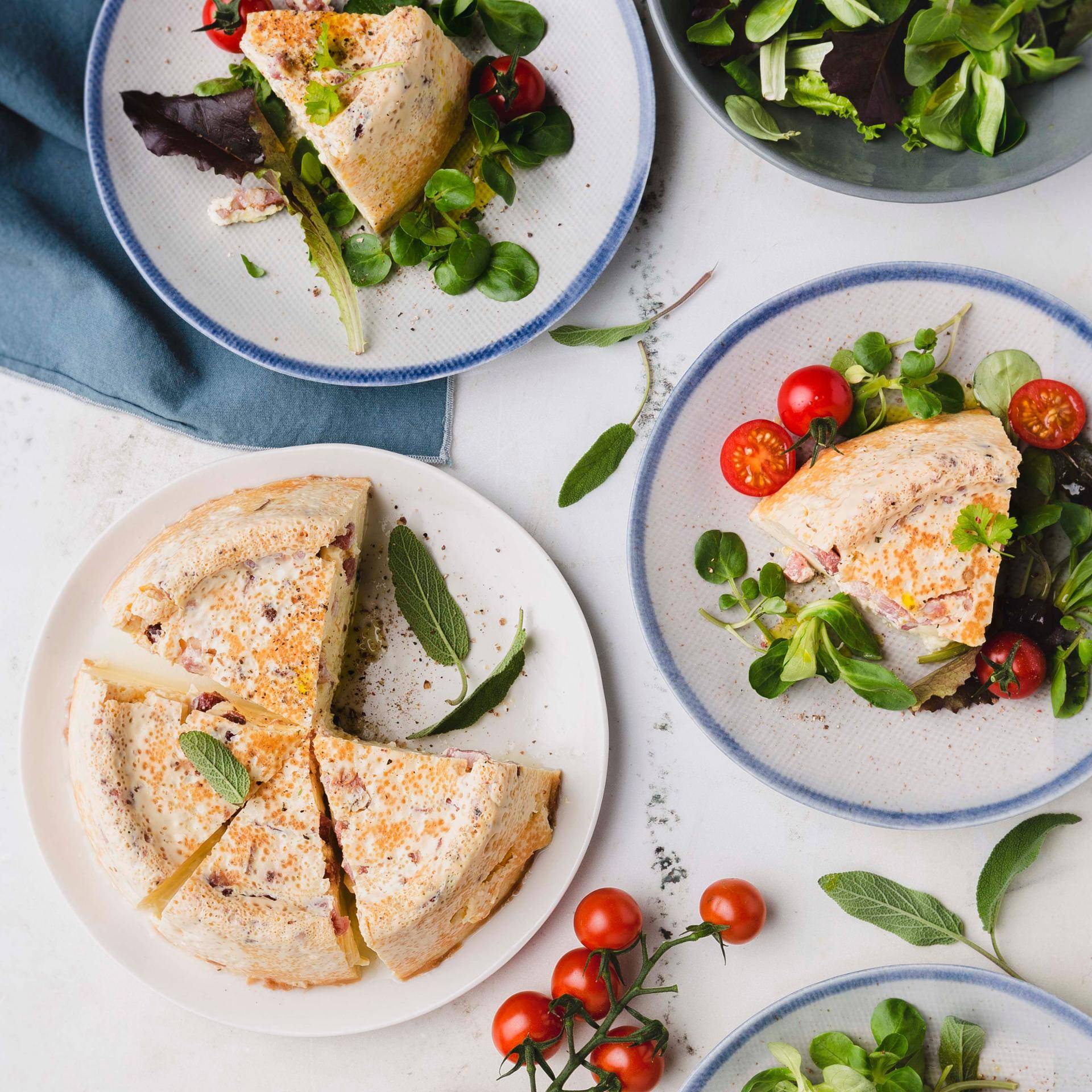 Quiche Lorraine – jako dort - recept Cookeo | Tefal