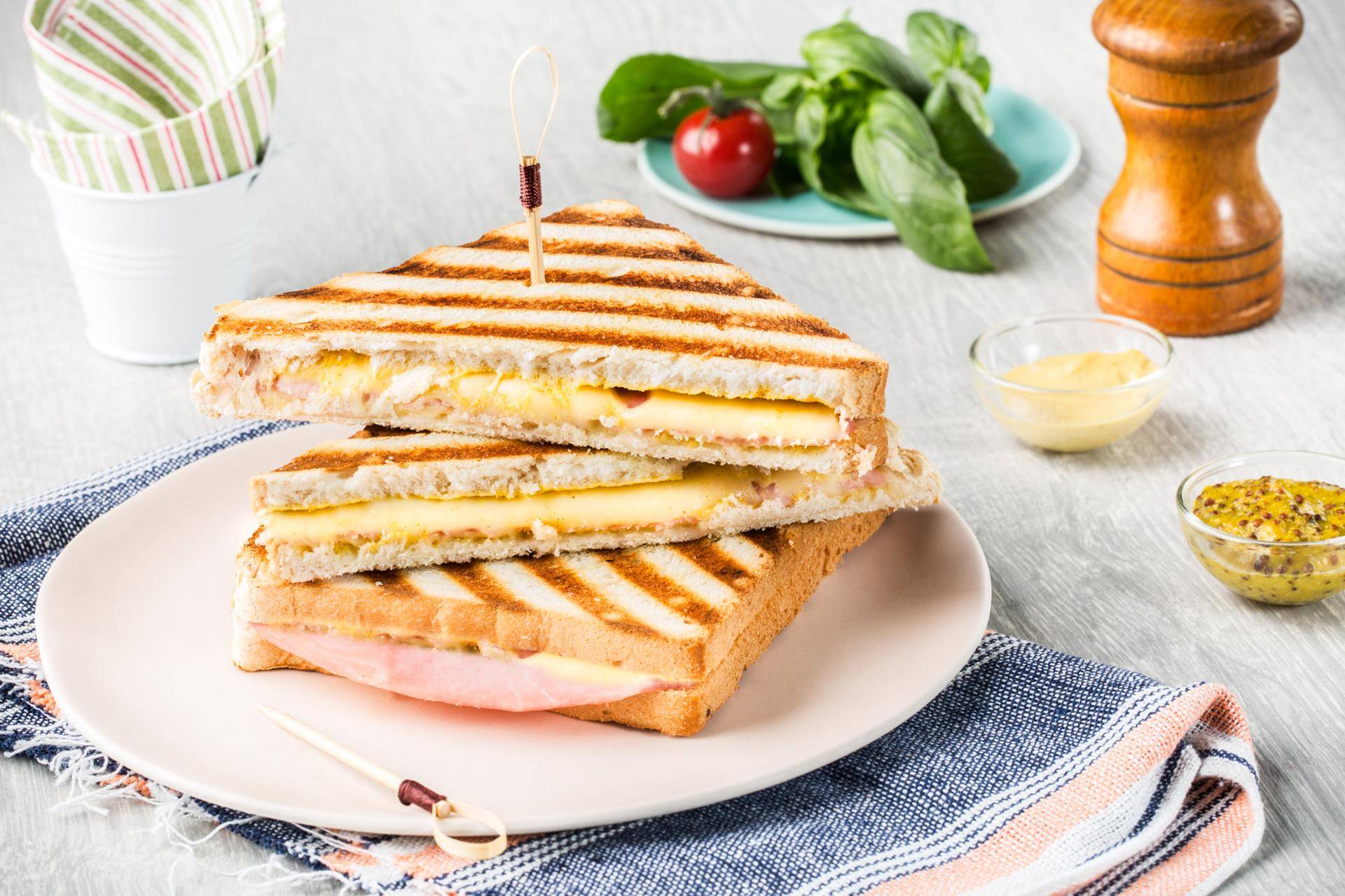 Sendvič se šunkou a sýrem - recept undefined | Tefal