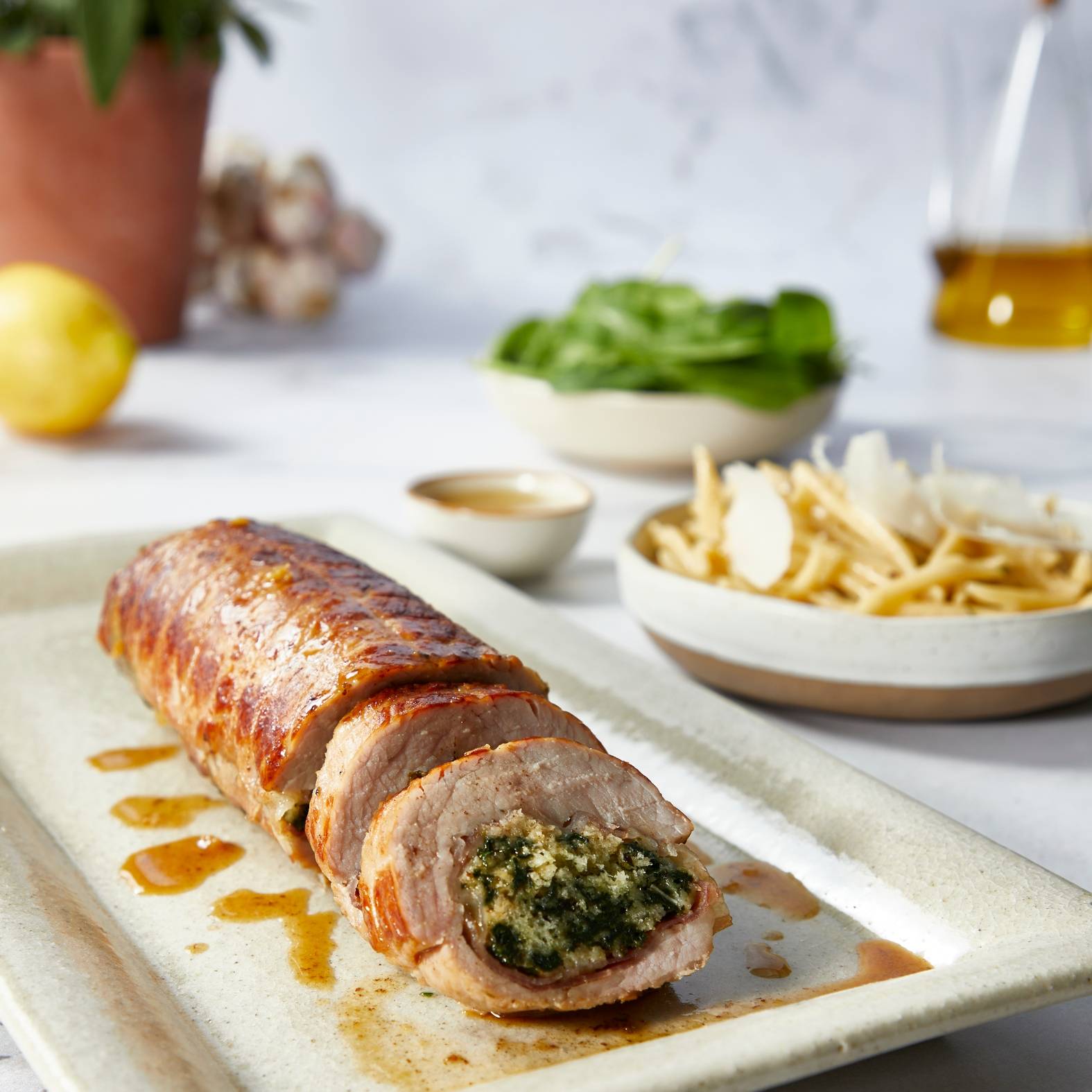 Telecí roláda plněná špenátem - recept OptiGrill 4in1 XL | Tefal