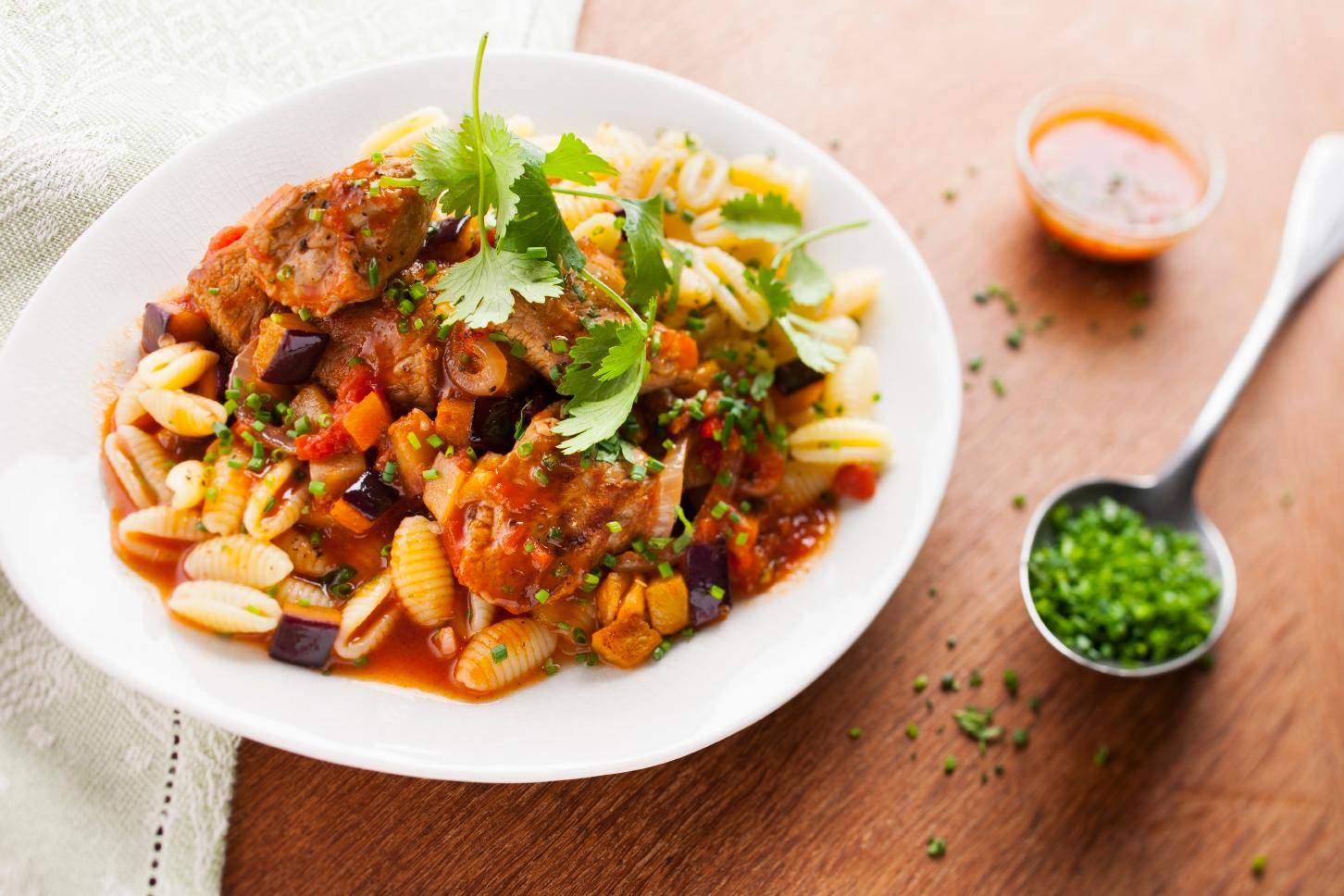 Smažené telecí kousky s lilkem - recept Cookeo | Tefal