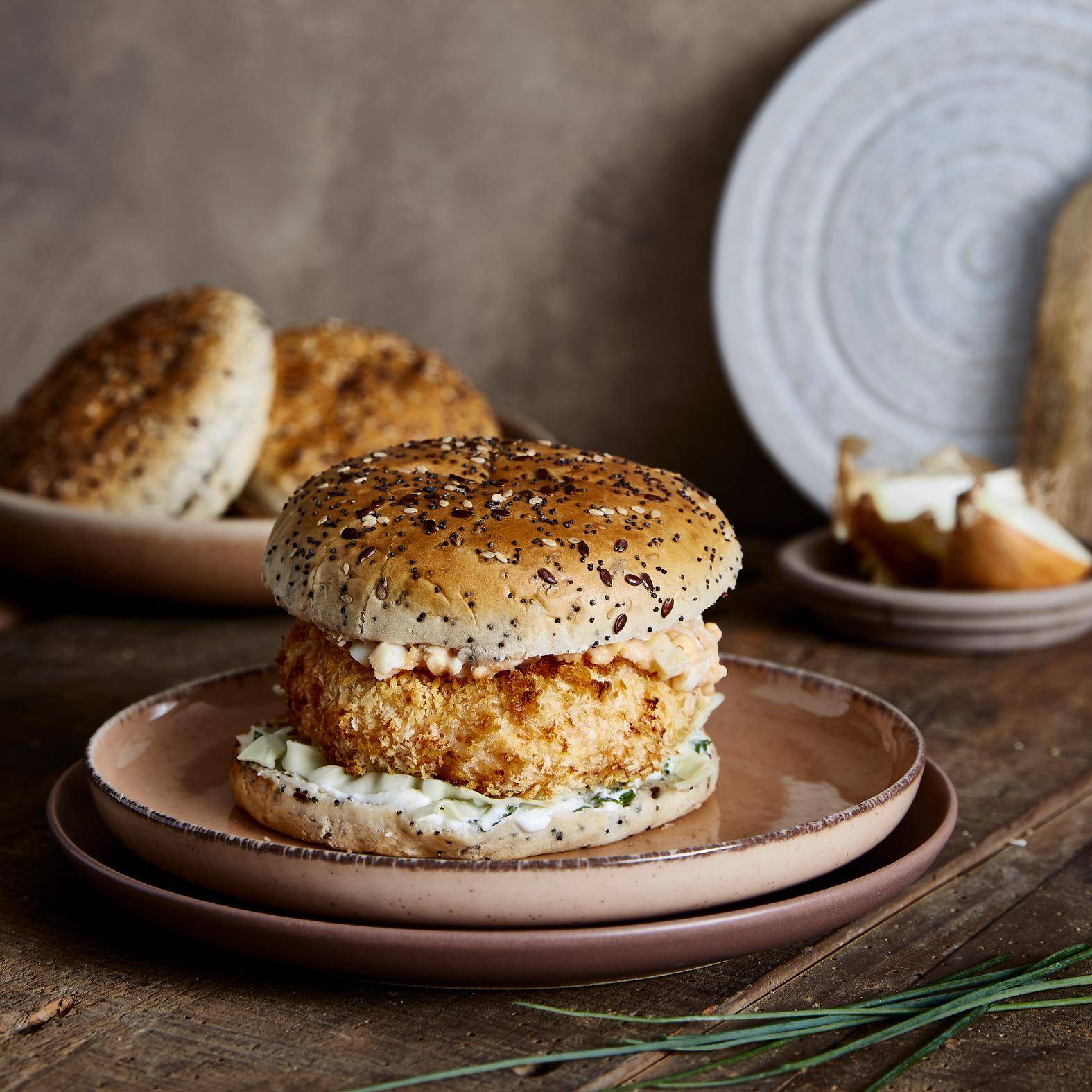 Burgery s krevetami - recept EASY FRY GRILL & STEAM 3 in 1 | Tefal