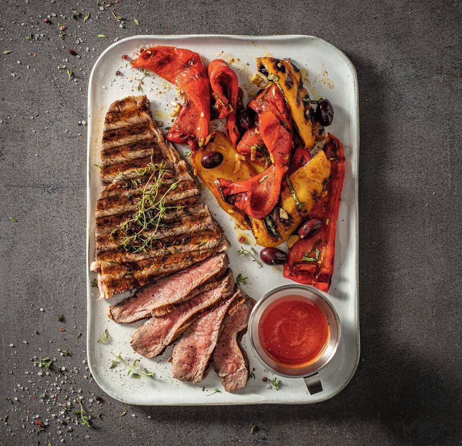 Grilovaná žebra s chilli omáčkou a nakládanými paprikami - recept OptiGrill 4in1 | Tefal