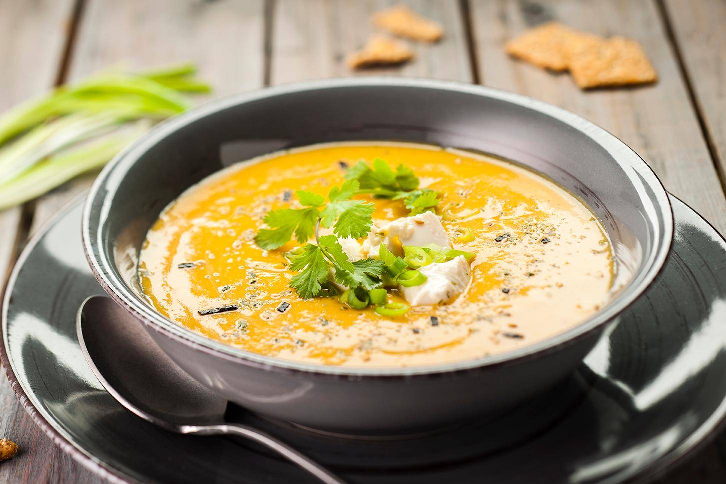 Batátový krém s hedvábným tofu - recept Cookeo | Tefal