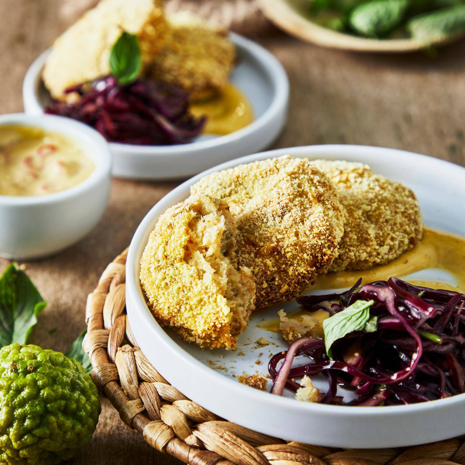 Thajské krevetové krokety s červeným zelím - recept EASY FRY GRILL & STEAM 3 in 1 | Tefal