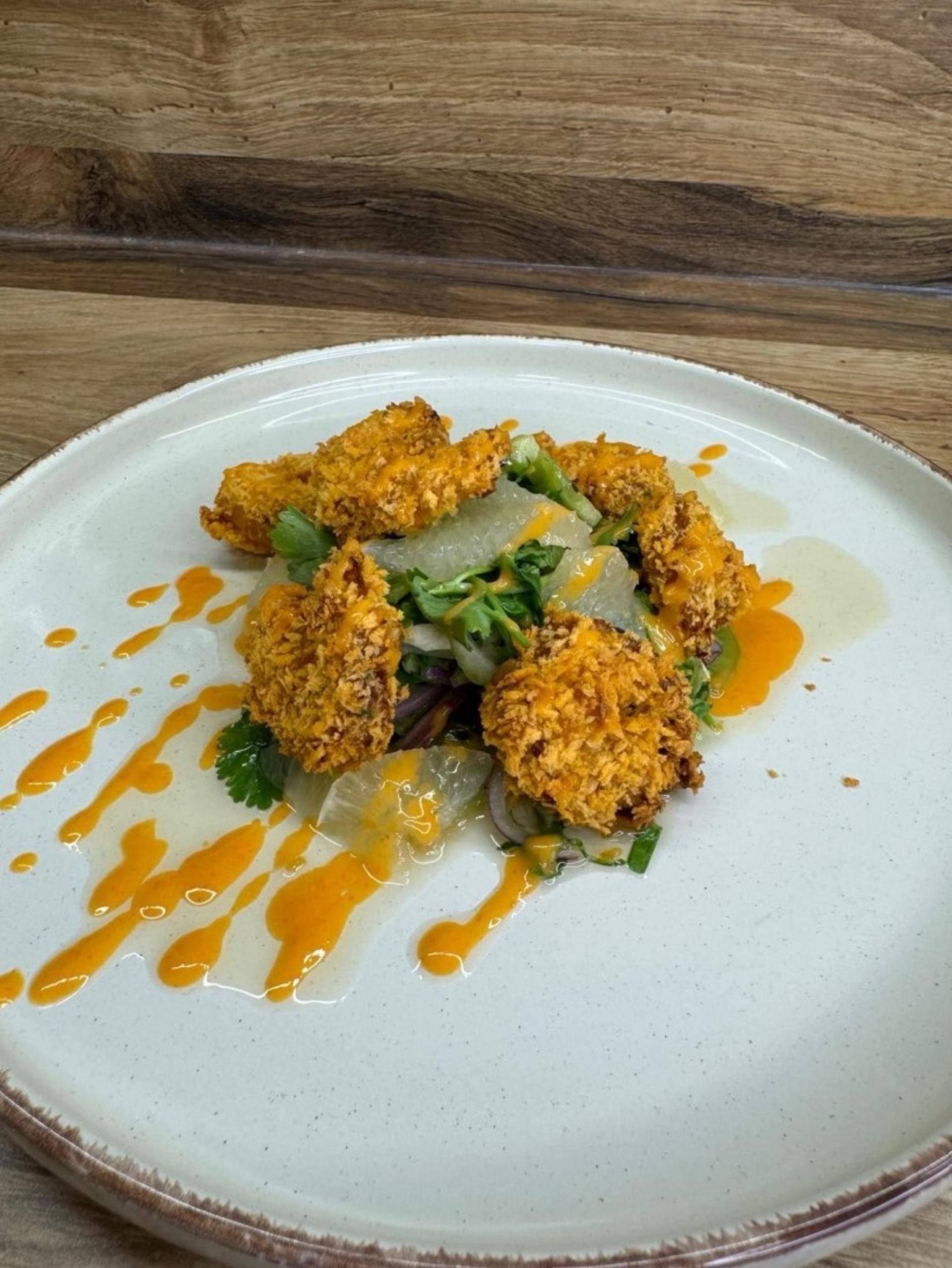 Smažené marinované krevety s asijským salátem - recept EASY FRY & GRILL 2 in 1 MECHANICAL | Tefal