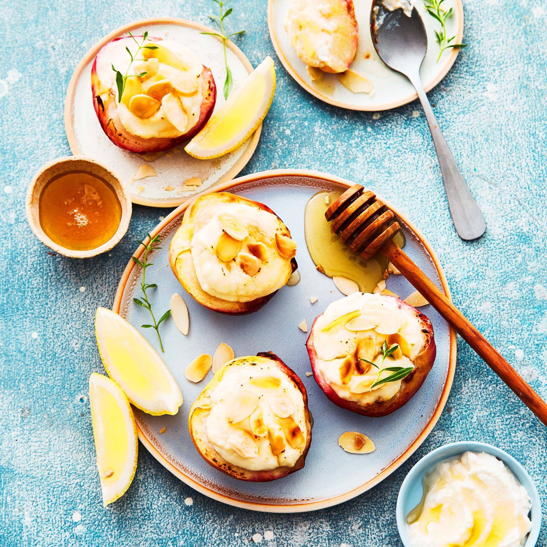 Nektarinky s medem a ricottou - recept Cookeo | Tefal